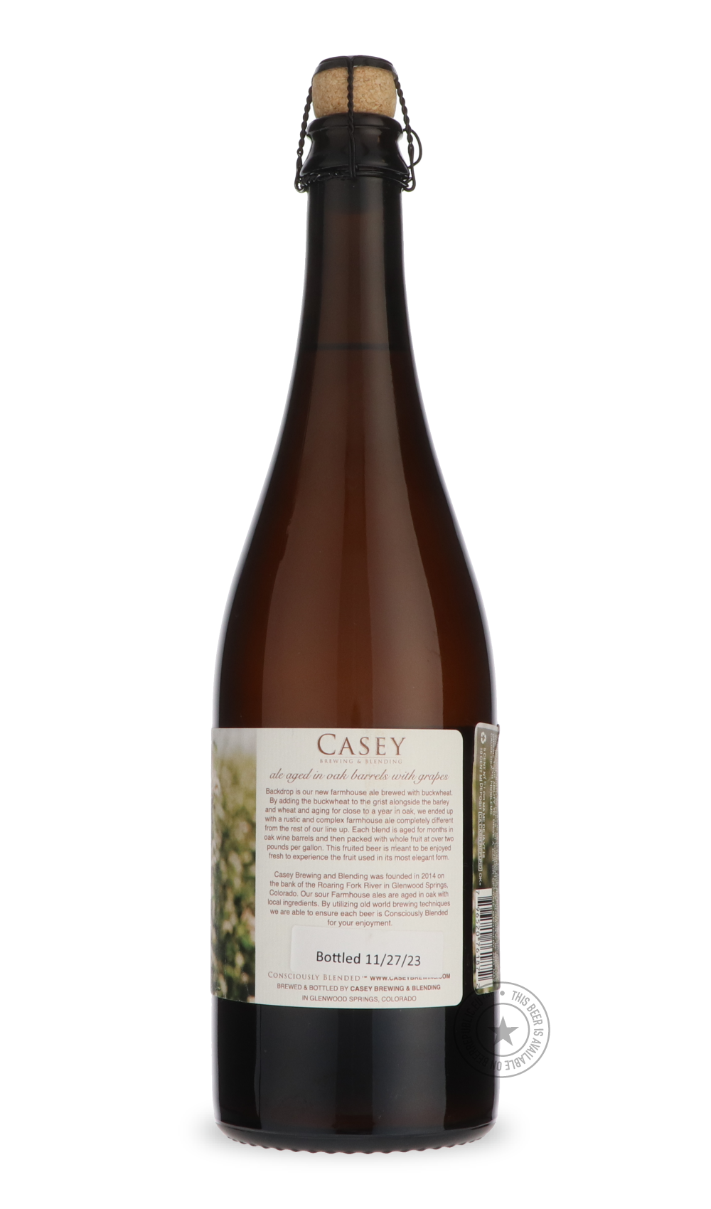 -Casey- Backdrop: Chardonnay Grape-Sour / Wild & Fruity- Only @ Beer Republic - The best online beer store for American & Canadian craft beer - Buy beer online from the USA and Canada - Bier online kopen - Amerikaans bier kopen - Craft beer store - Craft beer kopen - Amerikanisch bier kaufen - Bier online kaufen - Acheter biere online - IPA - Stout - Porter - New England IPA - Hazy IPA - Imperial Stout - Barrel Aged - Barrel Aged Imperial Stout - Brown - Dark beer - Blond - Blonde - Pilsner - Lager - Wheat
