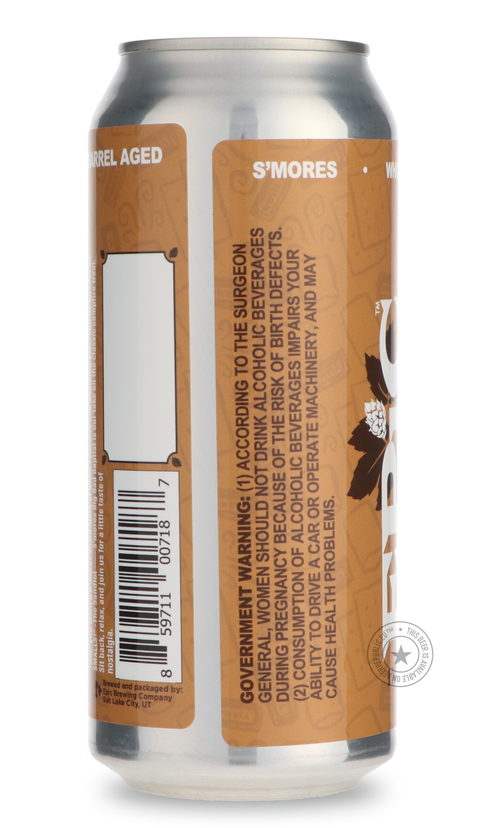 -Epic- Big Bad Baptist S’Mores-Stout & Porter- Only @ Beer Republic - The best online beer store for American & Canadian craft beer - Buy beer online from the USA and Canada - Bier online kopen - Amerikaans bier kopen - Craft beer store - Craft beer kopen - Amerikanisch bier kaufen - Bier online kaufen - Acheter biere online - IPA - Stout - Porter - New England IPA - Hazy IPA - Imperial Stout - Barrel Aged - Barrel Aged Imperial Stout - Brown - Dark beer - Blond - Blonde - Pilsner - Lager - Wheat - Weizen -