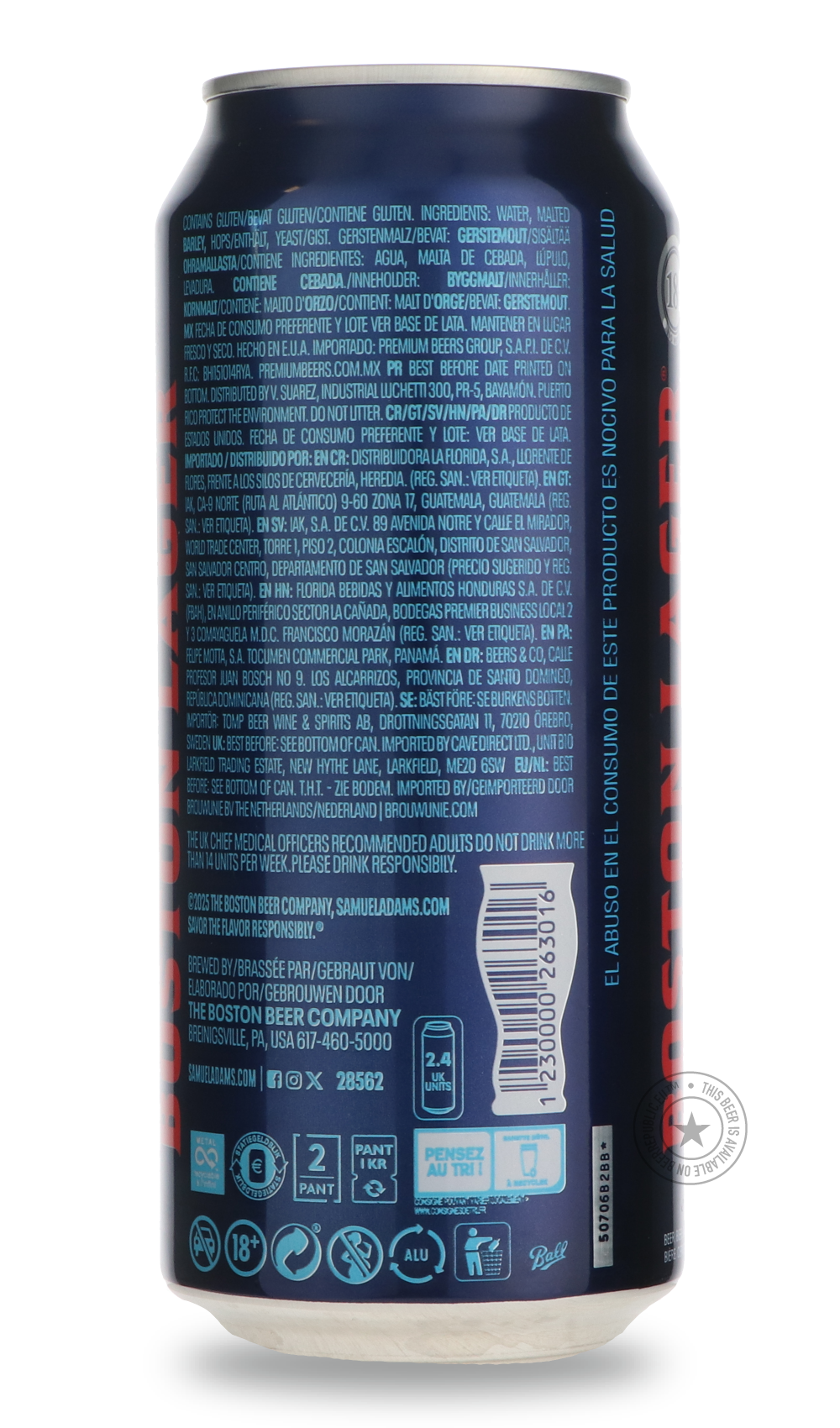 Samuel Adams- Boston Lager 473-Pale- Only @ Beer Republic - The best online beer store for American & Canadian craft beer - Buy beer online from the USA and Canada - Bier online kopen - Amerikaans bier kopen - Craft beer store - Craft beer kopen - Amerikanisch bier kaufen - Bier online kaufen - Acheter biere online - IPA - Stout - Porter - New England IPA - Hazy IPA - Imperial Stout - Barrel Aged - Barrel Aged Imperial Stout - Brown - Dark beer - Blond - Blonde - Pilsner - Lager - Wheat - Weizen - Amber - B