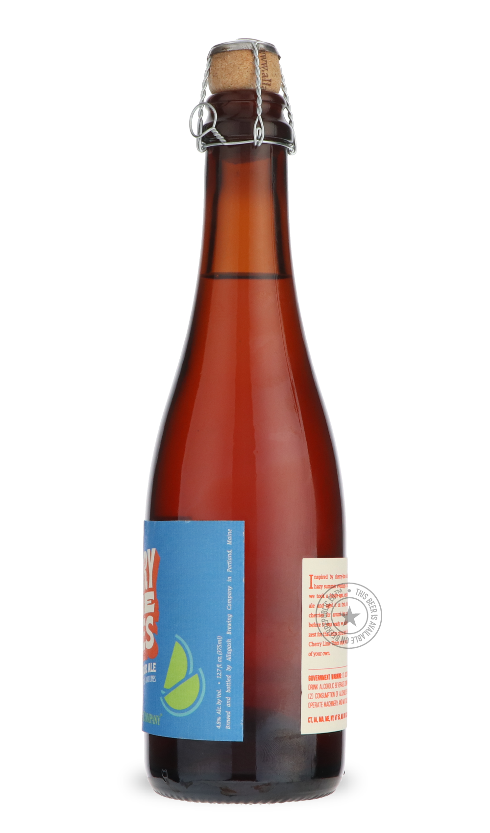 Allagash- Cherry Lime Times-Sour / Wild & Fruity- Only @ Beer Republic - The best online beer store for American & Canadian craft beer - Buy beer online from the USA and Canada - Bier online kopen - Amerikaans bier kopen - Craft beer store - Craft beer kopen - Amerikanisch bier kaufen - Bier online kaufen - Acheter biere online - IPA - Stout - Porter - New England IPA - Hazy IPA - Imperial Stout - Barrel Aged - Barrel Aged Imperial Stout - Brown - Dark beer - Blond - Blonde - Pilsner - Lager - Wheat - Weize