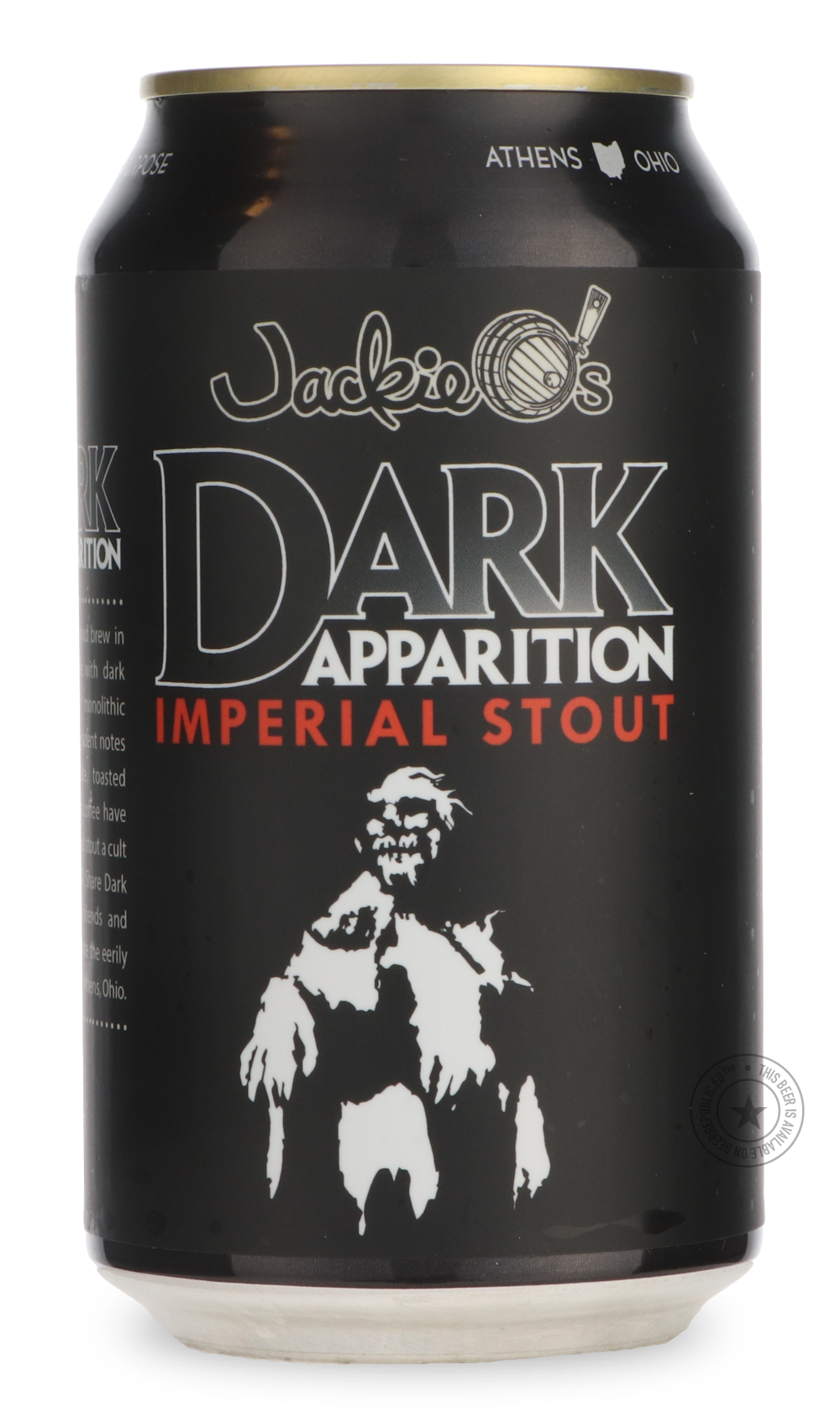 -Jackie O's- Dark Apparition-Stout & Porter- Only @ Beer Republic - The best online beer store for American & Canadian craft beer - Buy beer online from the USA and Canada - Bier online kopen - Amerikaans bier kopen - Craft beer store - Craft beer kopen - Amerikanisch bier kaufen - Bier online kaufen - Acheter biere online - IPA - Stout - Porter - New England IPA - Hazy IPA - Imperial Stout - Barrel Aged - Barrel Aged Imperial Stout - Brown - Dark beer - Blond - Blonde - Pilsner - Lager - Wheat - Weizen - A