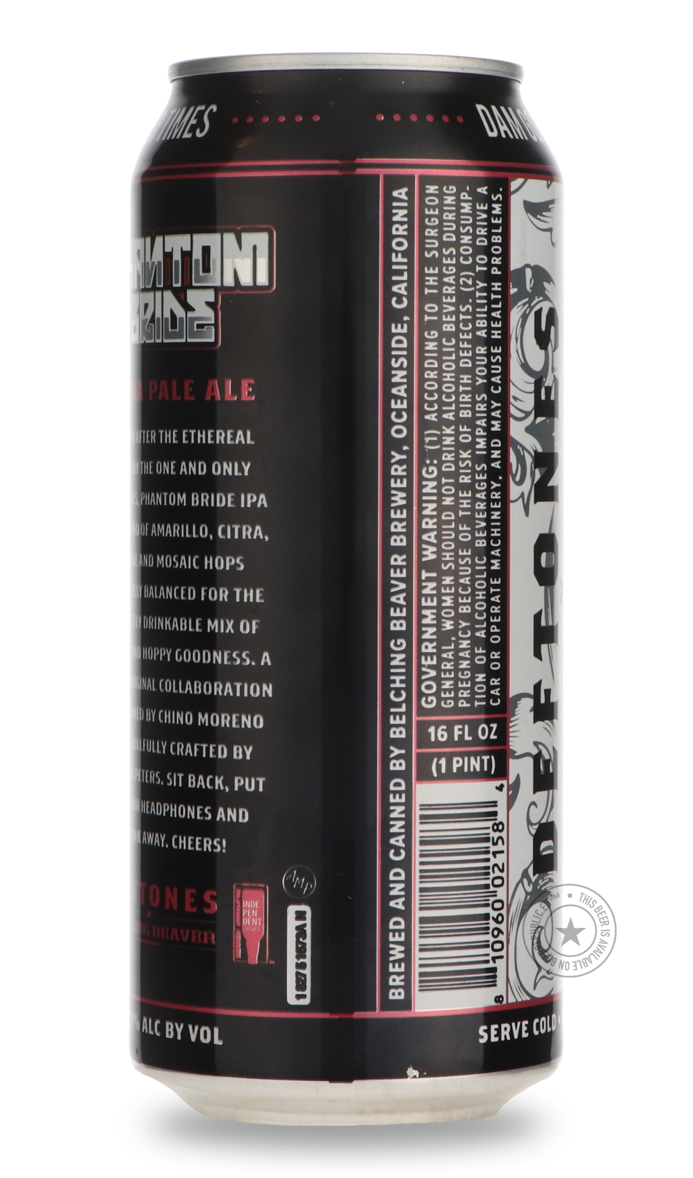 -Belching Beaver- Deftones Phantom Bride-IPA- Only @ Beer Republic - The best online beer store for American & Canadian craft beer - Buy beer online from the USA and Canada - Bier online kopen - Amerikaans bier kopen - Craft beer store - Craft beer kopen - Amerikanisch bier kaufen - Bier online kaufen - Acheter biere online - IPA - Stout - Porter - New England IPA - Hazy IPA - Imperial Stout - Barrel Aged - Barrel Aged Imperial Stout - Brown - Dark beer - Blond - Blonde - Pilsner - Lager - Wheat - Weizen -