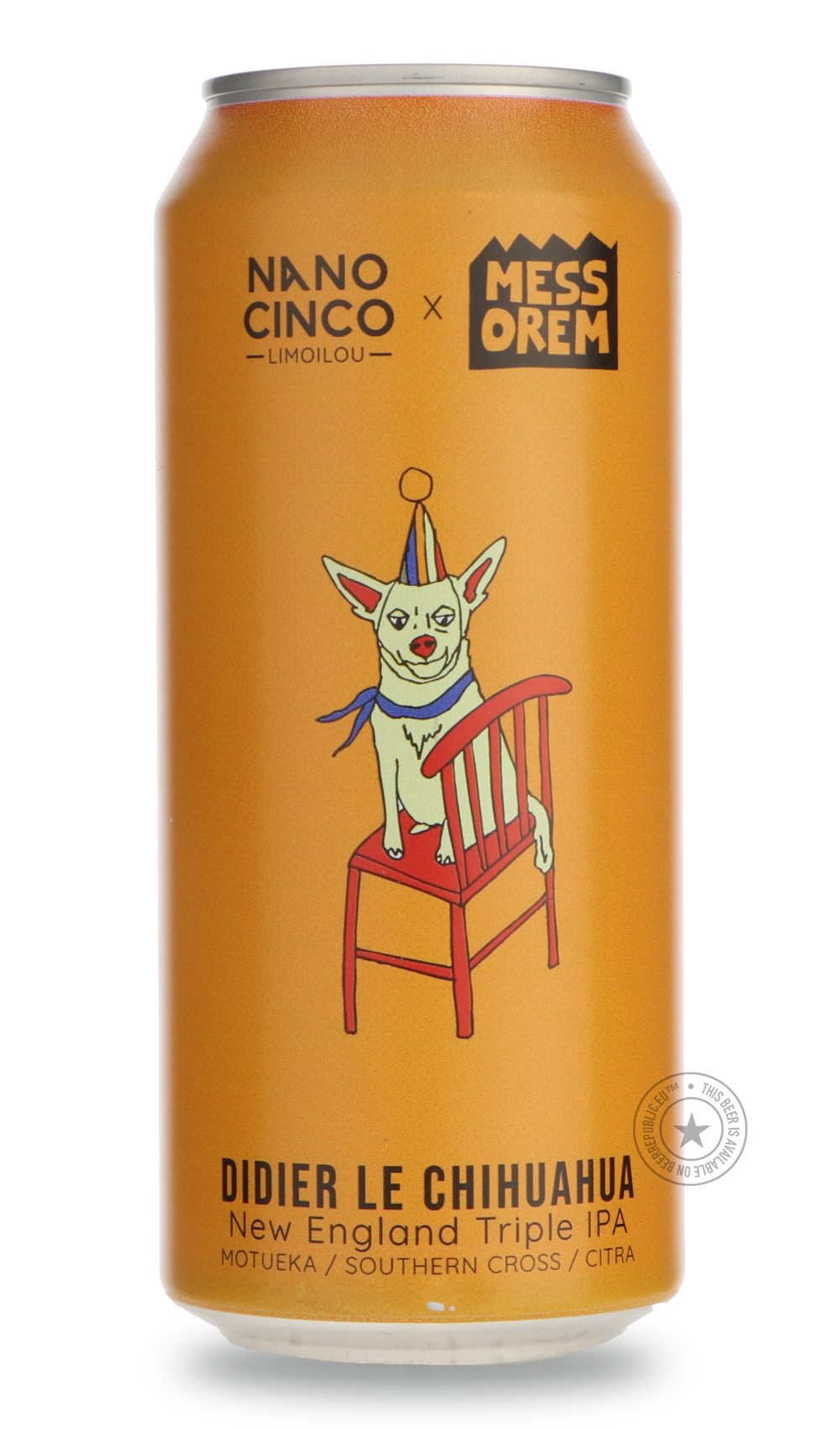 Nano Cinco- Didier Le Chihuaha / Messorem-IPA- Only @ Beer Republic - The best online beer store for American & Canadian craft beer - Buy beer online from the USA and Canada - Bier online kopen - Amerikaans bier kopen - Craft beer store - Craft beer kopen - Amerikanisch bier kaufen - Bier online kaufen - Acheter biere online - IPA - Stout - Porter - New England IPA - Hazy IPA - Imperial Stout - Barrel Aged - Barrel Aged Imperial Stout - Brown - Dark beer - Blond - Blonde - Pilsner - Lager - Wheat - Weizen -