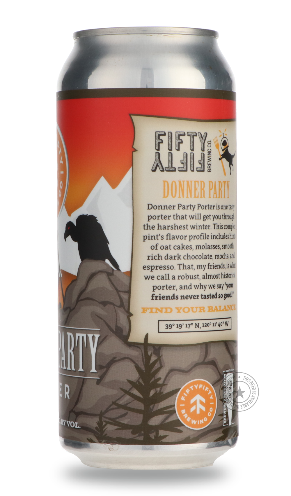 -FiftyFifty- Donner Party Porter-Stout & Porter- Only @ Beer Republic - The best online beer store for American & Canadian craft beer - Buy beer online from the USA and Canada - Bier online kopen - Amerikaans bier kopen - Craft beer store - Craft beer kopen - Amerikanisch bier kaufen - Bier online kaufen - Acheter biere online - IPA - Stout - Porter - New England IPA - Hazy IPA - Imperial Stout - Barrel Aged - Barrel Aged Imperial Stout - Brown - Dark beer - Blond - Blonde - Pilsner - Lager - Wheat - Weizen