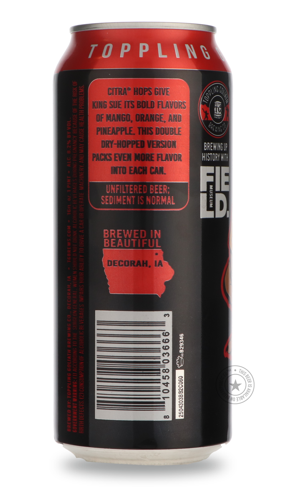 -Toppling Goliath- Double Dry Hop King Sue-IPA- Only @ Beer Republic - The best online beer store for American & Canadian craft beer - Buy beer online from the USA and Canada - Bier online kopen - Amerikaans bier kopen - Craft beer store - Craft beer kopen - Amerikanisch bier kaufen - Bier online kaufen - Acheter biere online - IPA - Stout - Porter - New England IPA - Hazy IPA - Imperial Stout - Barrel Aged - Barrel Aged Imperial Stout - Brown - Dark beer - Blond - Blonde - Pilsner - Lager - Wheat - Weizen