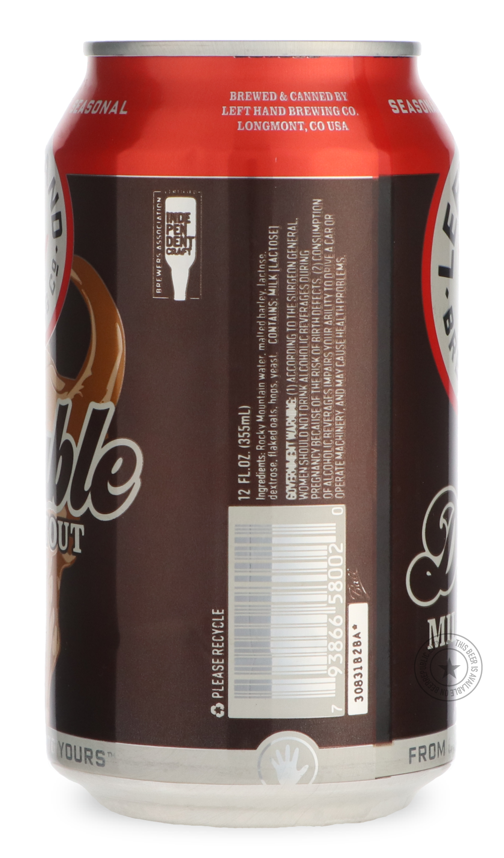 -Left Hand- Double Milk Stout-Stout & Porter- Only @ Beer Republic - The best online beer store for American & Canadian craft beer - Buy beer online from the USA and Canada - Bier online kopen - Amerikaans bier kopen - Craft beer store - Craft beer kopen - Amerikanisch bier kaufen - Bier online kaufen - Acheter biere online - IPA - Stout - Porter - New England IPA - Hazy IPA - Imperial Stout - Barrel Aged - Barrel Aged Imperial Stout - Brown - Dark beer - Blond - Blonde - Pilsner - Lager - Wheat - Weizen -