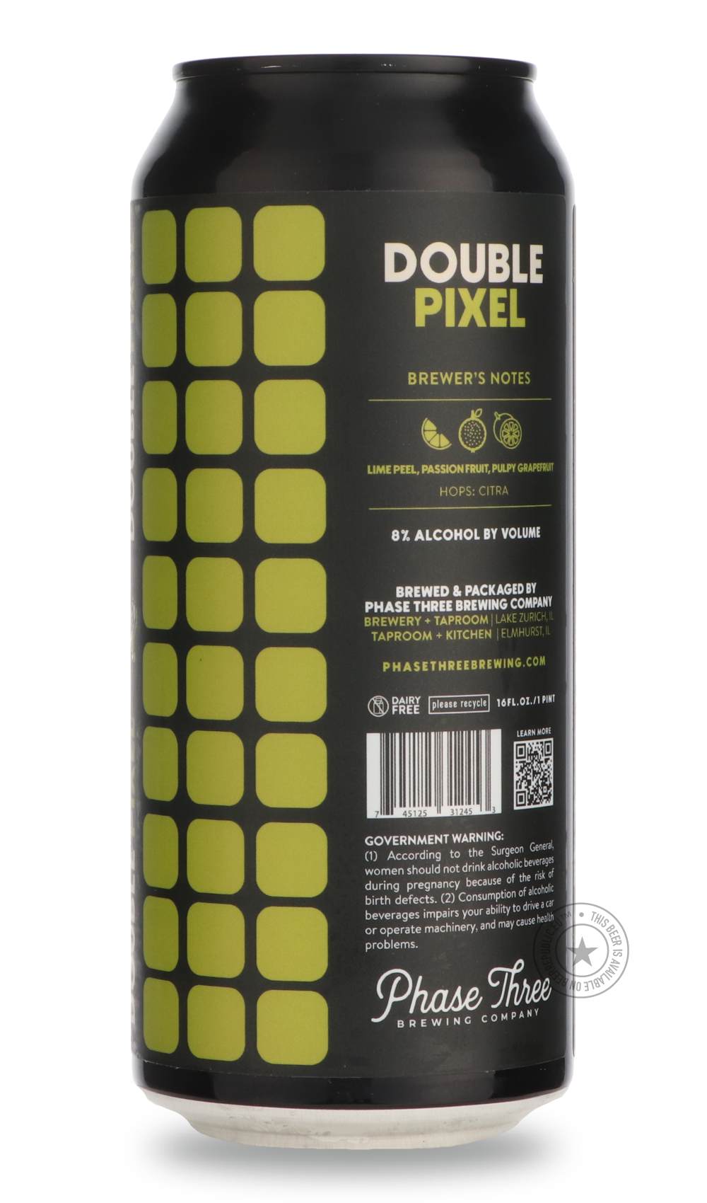 -Phase Three- Double Pixel-IPA- Only @ Beer Republic - The best online beer store for American & Canadian craft beer - Buy beer online from the USA and Canada - Bier online kopen - Amerikaans bier kopen - Craft beer store - Craft beer kopen - Amerikanisch bier kaufen - Bier online kaufen - Acheter biere online - IPA - Stout - Porter - New England IPA - Hazy IPA - Imperial Stout - Barrel Aged - Barrel Aged Imperial Stout - Brown - Dark beer - Blond - Blonde - Pilsner - Lager - Wheat - Weizen - Amber - Barley