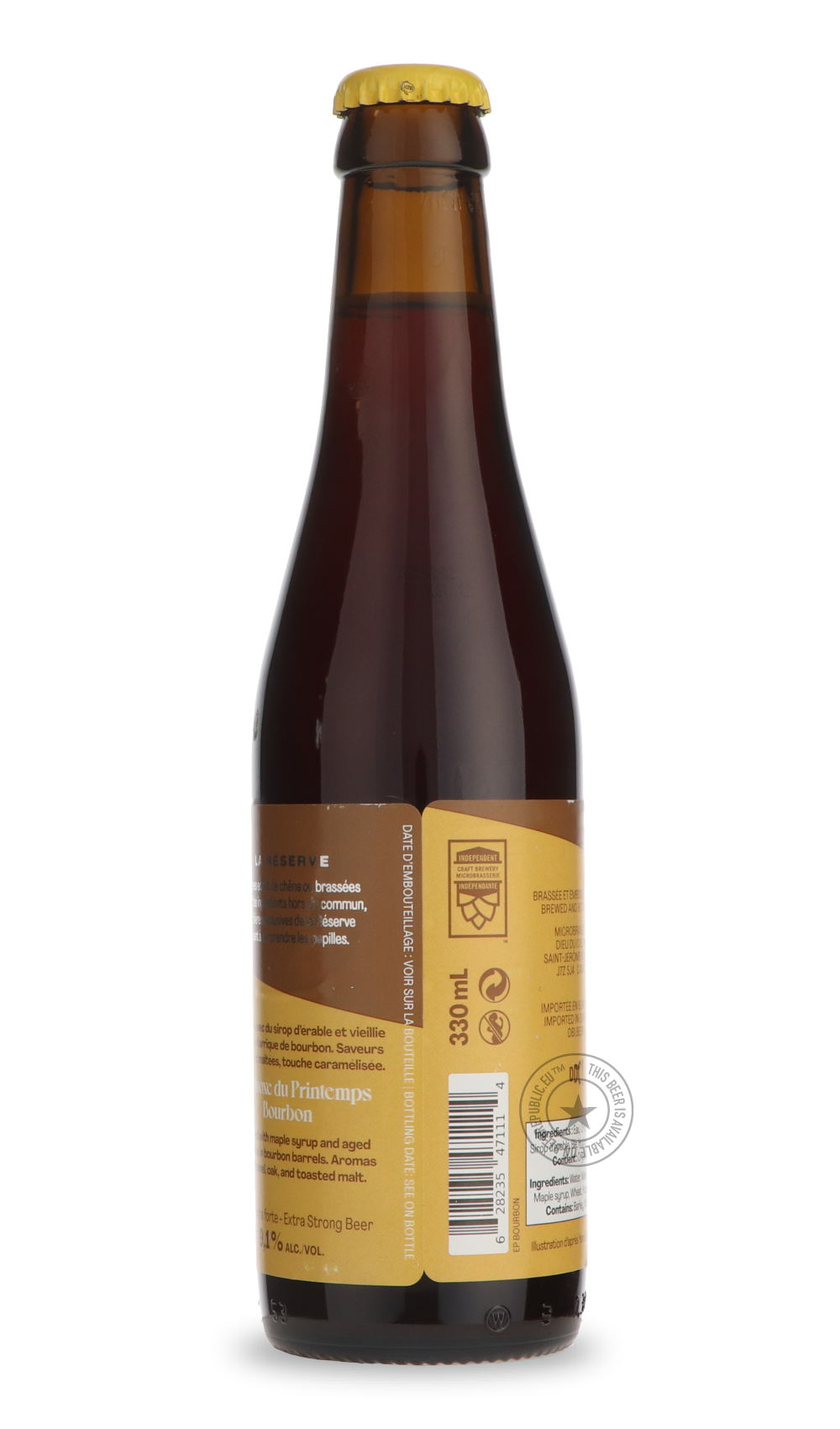 Dieu du Ciel- Équinoxe du Printemps Bourbon-Brown & Dark- Only @ Beer Republic - The best online beer store for American & Canadian craft beer - Buy beer online from the USA and Canada - Bier online kopen - Amerikaans bier kopen - Craft beer store - Craft beer kopen - Amerikanisch bier kaufen - Bier online kaufen - Acheter biere online - IPA - Stout - Porter - New England IPA - Hazy IPA - Imperial Stout - Barrel Aged - Barrel Aged Imperial Stout - Brown - Dark beer - Blond - Blonde - Pilsner - Lager - Wheat