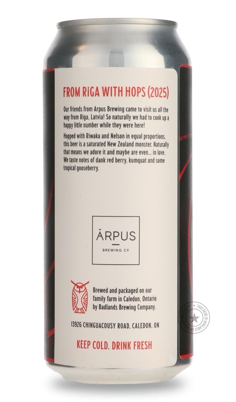 -Badlands- From Riga With Hops / Arpus-IPA- Only @ Beer Republic - The best online beer store for American & Canadian craft beer - Buy beer online from the USA and Canada - Bier online kopen - Amerikaans bier kopen - Craft beer store - Craft beer kopen - Amerikanisch bier kaufen - Bier online kaufen - Acheter biere online - IPA - Stout - Porter - New England IPA - Hazy IPA - Imperial Stout - Barrel Aged - Barrel Aged Imperial Stout - Brown - Dark beer - Blond - Blonde - Pilsner - Lager - Wheat - Weizen - Am