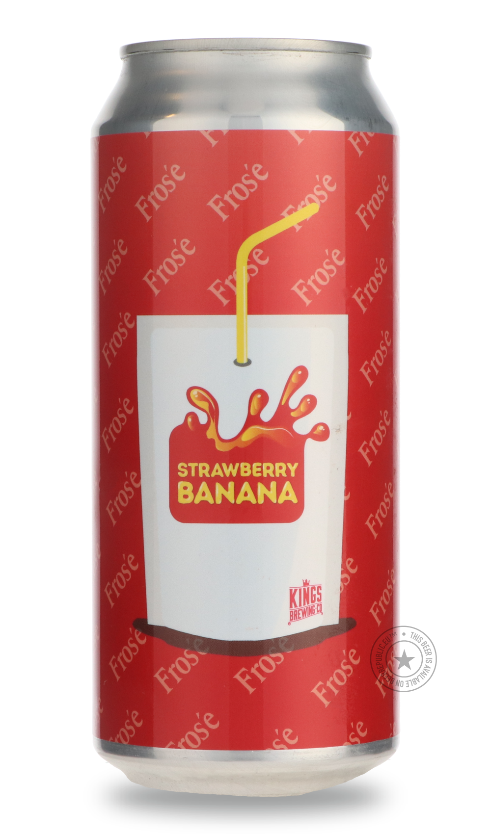 Kings- Fros'e Strawberry Banana-Sour / Wild & Fruity- Only @ Beer Republic - The best online beer store for American & Canadian craft beer - Buy beer online from the USA and Canada - Bier online kopen - Amerikaans bier kopen - Craft beer store - Craft beer kopen - Amerikanisch bier kaufen - Bier online kaufen - Acheter biere online - IPA - Stout - Porter - New England IPA - Hazy IPA - Imperial Stout - Barrel Aged - Barrel Aged Imperial Stout - Brown - Dark beer - Blond - Blonde - Pilsner - Lager - Wheat - W