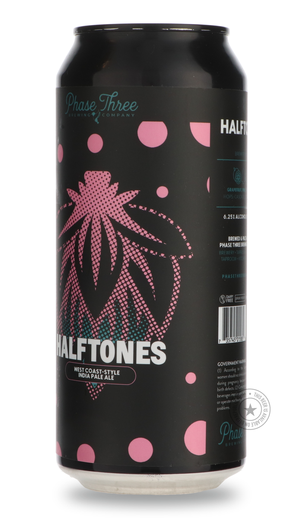 -Phase Three- Halftones-IPA- Only @ Beer Republic - The best online beer store for American & Canadian craft beer - Buy beer online from the USA and Canada - Bier online kopen - Amerikaans bier kopen - Craft beer store - Craft beer kopen - Amerikanisch bier kaufen - Bier online kaufen - Acheter biere online - IPA - Stout - Porter - New England IPA - Hazy IPA - Imperial Stout - Barrel Aged - Barrel Aged Imperial Stout - Brown - Dark beer - Blond - Blonde - Pilsner - Lager - Wheat - Weizen - Amber - Barley Wi