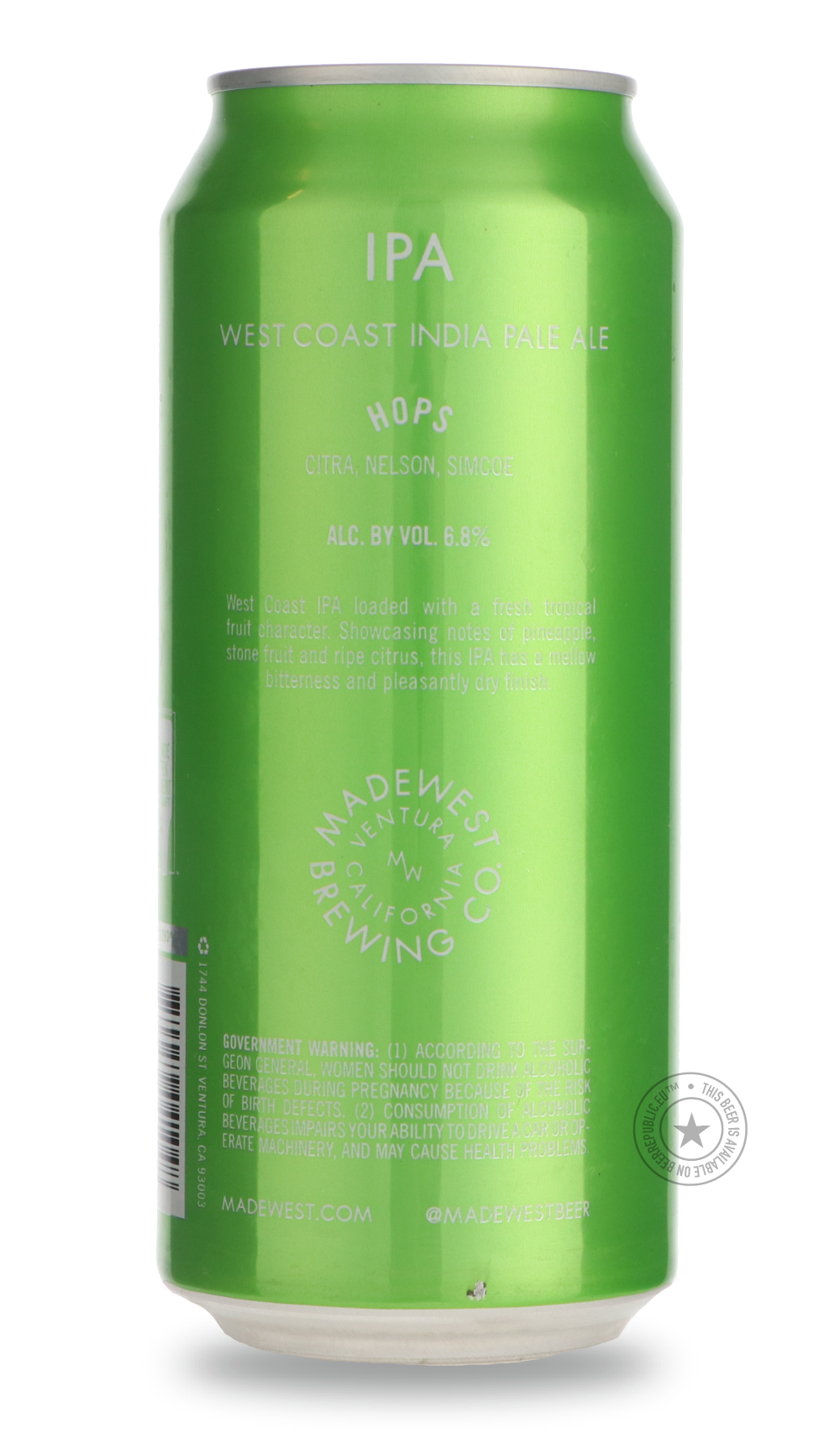 -MadeWest- IPA-IPA- Only @ Beer Republic - The best online beer store for American & Canadian craft beer - Buy beer online from the USA and Canada - Bier online kopen - Amerikaans bier kopen - Craft beer store - Craft beer kopen - Amerikanisch bier kaufen - Bier online kaufen - Acheter biere online - IPA - Stout - Porter - New England IPA - Hazy IPA - Imperial Stout - Barrel Aged - Barrel Aged Imperial Stout - Brown - Dark beer - Blond - Blonde - Pilsner - Lager - Wheat - Weizen - Amber - Barley Wine - Quad