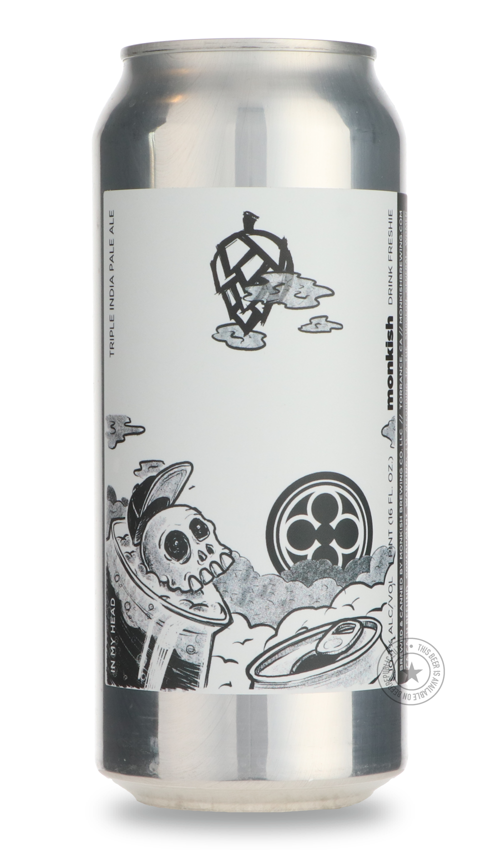 Monkish- In My Head-IPA- Only @ Beer Republic - The best online beer store for American & Canadian craft beer - Buy beer online from the USA and Canada - Bier online kopen - Amerikaans bier kopen - Craft beer store - Craft beer kopen - Amerikanisch bier kaufen - Bier online kaufen - Acheter biere online - IPA - Stout - Porter - New England IPA - Hazy IPA - Imperial Stout - Barrel Aged - Barrel Aged Imperial Stout - Brown - Dark beer - Blond - Blonde - Pilsner - Lager - Wheat - Weizen - Amber - Barley Wine -