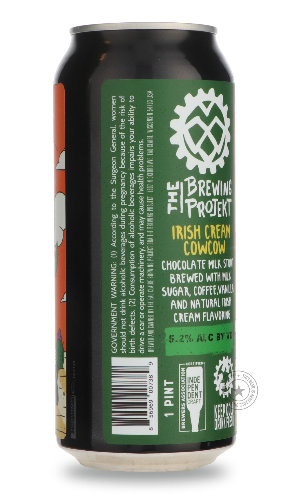 -The Brewing Projekt- Irish Cream Cow Cow-Stout & Porter- Only @ Beer Republic - The best online beer store for American & Canadian craft beer - Buy beer online from the USA and Canada - Bier online kopen - Amerikaans bier kopen - Craft beer store - Craft beer kopen - Amerikanisch bier kaufen - Bier online kaufen - Acheter biere online - IPA - Stout - Porter - New England IPA - Hazy IPA - Imperial Stout - Barrel Aged - Barrel Aged Imperial Stout - Brown - Dark beer - Blond - Blonde - Pilsner - Lager - Wheat