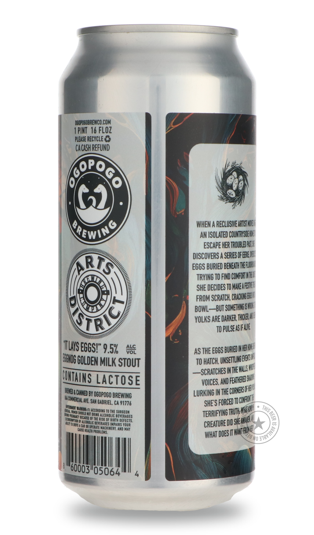 -Ogopogo- It Lays Eggs / Arts District-Stout & Porter- Only @ Beer Republic - The best online beer store for American & Canadian craft beer - Buy beer online from the USA and Canada - Bier online kopen - Amerikaans bier kopen - Craft beer store - Craft beer kopen - Amerikanisch bier kaufen - Bier online kaufen - Acheter biere online - IPA - Stout - Porter - New England IPA - Hazy IPA - Imperial Stout - Barrel Aged - Barrel Aged Imperial Stout - Brown - Dark beer - Blond - Blonde - Pilsner - Lager - Wheat -