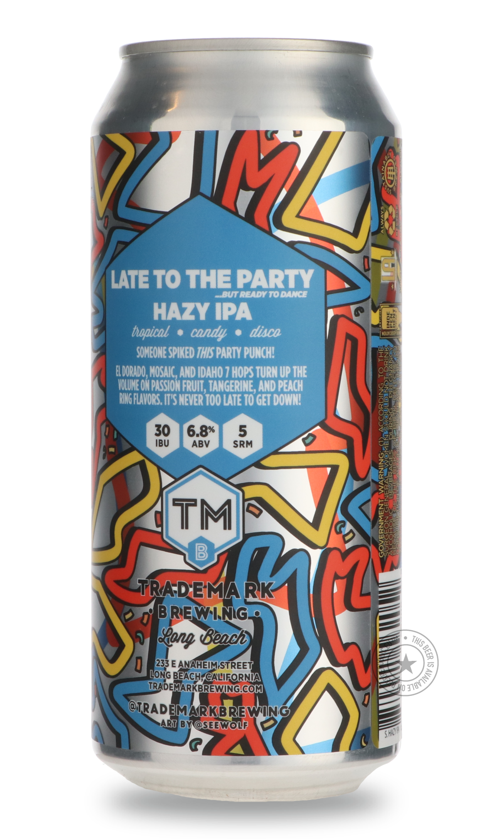 -Trademark- Late To The Party (...but ready to dance)-IPA- Only @ Beer Republic - The best online beer store for American & Canadian craft beer - Buy beer online from the USA and Canada - Bier online kopen - Amerikaans bier kopen - Craft beer store - Craft beer kopen - Amerikanisch bier kaufen - Bier online kaufen - Acheter biere online - IPA - Stout - Porter - New England IPA - Hazy IPA - Imperial Stout - Barrel Aged - Barrel Aged Imperial Stout - Brown - Dark beer - Blond - Blonde - Pilsner - Lager - Whea