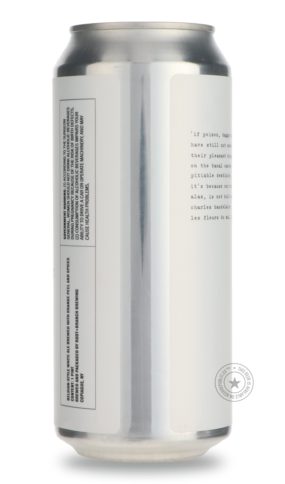 -Root + Branch- Les Fleurs du Mal-Pale- Only @ Beer Republic - The best online beer store for American & Canadian craft beer - Buy beer online from the USA and Canada - Bier online kopen - Amerikaans bier kopen - Craft beer store - Craft beer kopen - Amerikanisch bier kaufen - Bier online kaufen - Acheter biere online - IPA - Stout - Porter - New England IPA - Hazy IPA - Imperial Stout - Barrel Aged - Barrel Aged Imperial Stout - Brown - Dark beer - Blond - Blonde - Pilsner - Lager - Wheat - Weizen - Amber