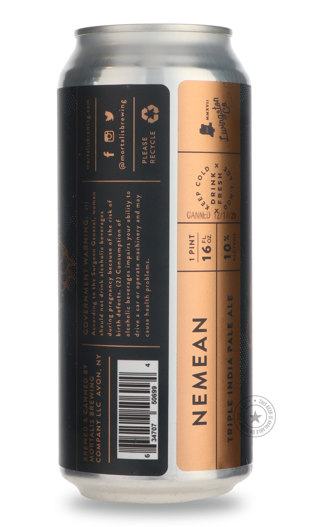 Mortalis- Nemean-IPA- Only @ Beer Republic - The best online beer store for American & Canadian craft beer - Buy beer online from the USA and Canada - Bier online kopen - Amerikaans bier kopen - Craft beer store - Craft beer kopen - Amerikanisch bier kaufen - Bier online kaufen - Acheter biere online - IPA - Stout - Porter - New England IPA - Hazy IPA - Imperial Stout - Barrel Aged - Barrel Aged Imperial Stout - Brown - Dark beer - Blond - Blonde - Pilsner - Lager - Wheat - Weizen - Amber - Barley Wine - Qu