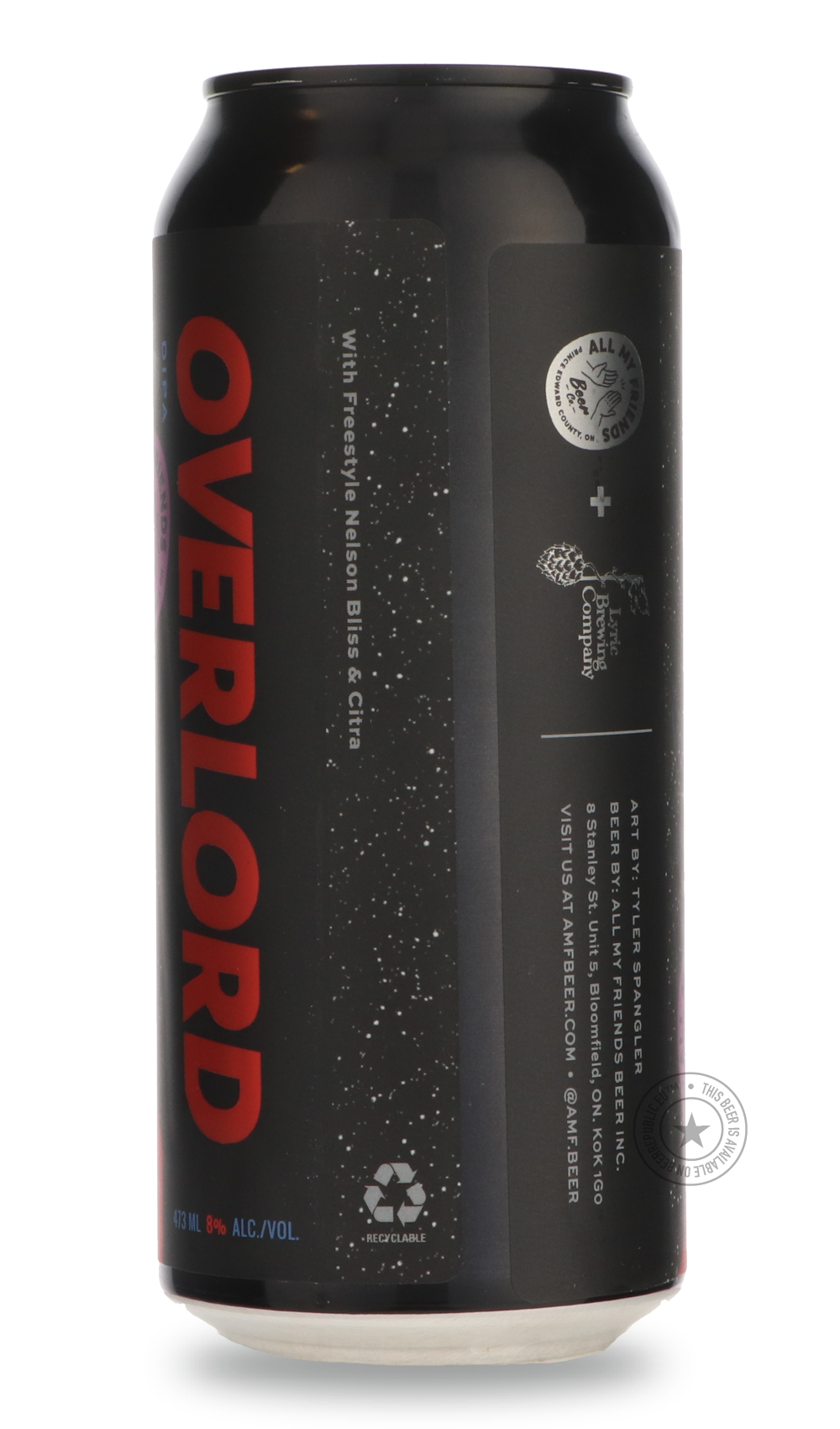 -All My Friends- Overlord / Lyric-IPA- Only @ Beer Republic - The best online beer store for American & Canadian craft beer - Buy beer online from the USA and Canada - Bier online kopen - Amerikaans bier kopen - Craft beer store - Craft beer kopen - Amerikanisch bier kaufen - Bier online kaufen - Acheter biere online - IPA - Stout - Porter - New England IPA - Hazy IPA - Imperial Stout - Barrel Aged - Barrel Aged Imperial Stout - Brown - Dark beer - Blond - Blonde - Pilsner - Lager - Wheat - Weizen - Amber -