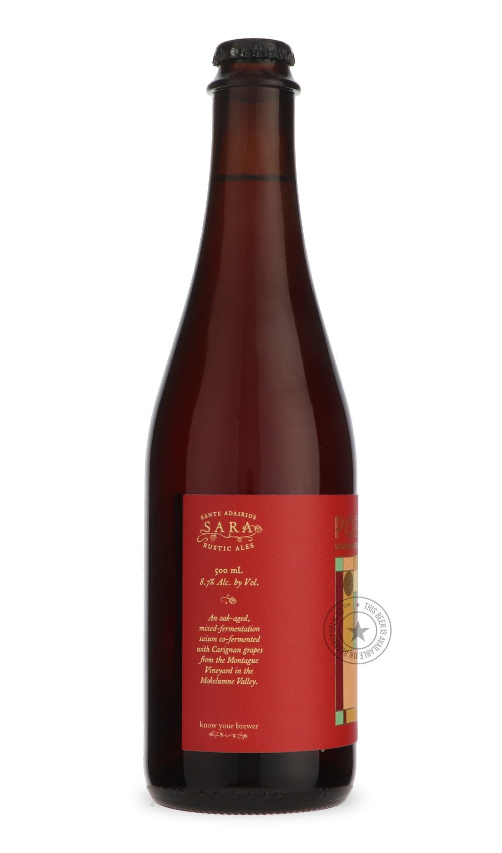 -Sante Adairius Rustic Ales- Portraits: Carignan-Sour / Wild & Fruity- Only @ Beer Republic - The best online beer store for American & Canadian craft beer - Buy beer online from the USA and Canada - Bier online kopen - Amerikaans bier kopen - Craft beer store - Craft beer kopen - Amerikanisch bier kaufen - Bier online kaufen - Acheter biere online - IPA - Stout - Porter - New England IPA - Hazy IPA - Imperial Stout - Barrel Aged - Barrel Aged Imperial Stout - Brown - Dark beer - Blond - Blonde - Pilsner -