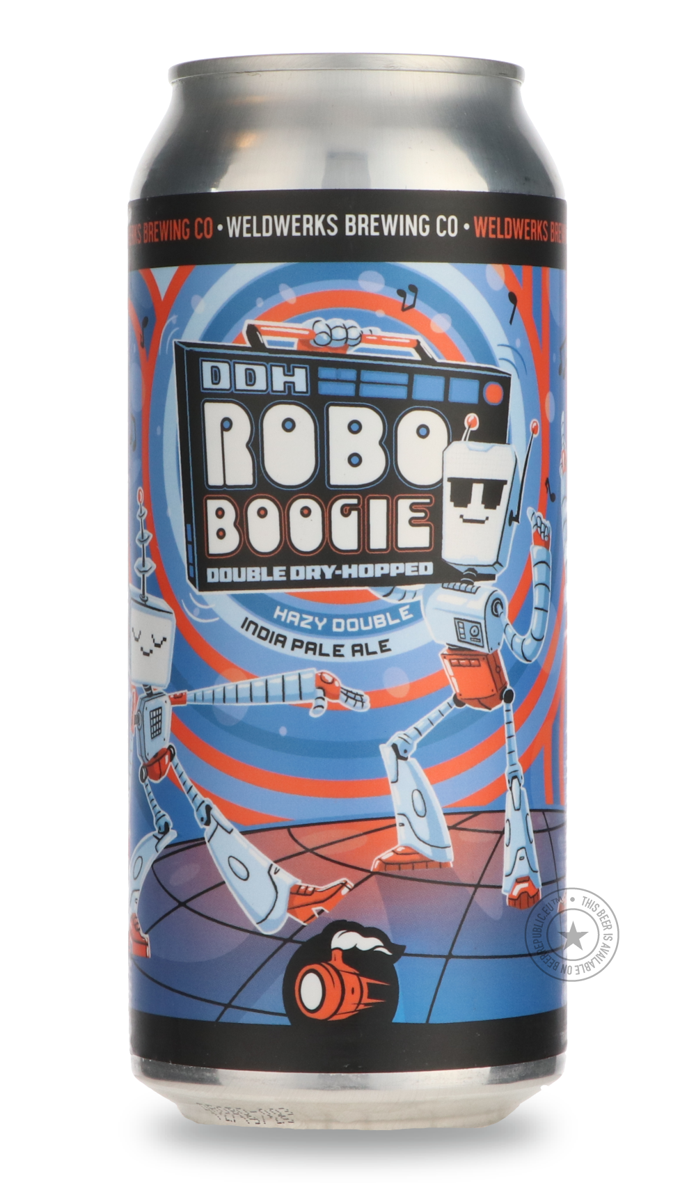 WeldWerks- Robo-Boogie-IPA- Only @ Beer Republic - The best online beer store for American & Canadian craft beer - Buy beer online from the USA and Canada - Bier online kopen - Amerikaans bier kopen - Craft beer store - Craft beer kopen - Amerikanisch bier kaufen - Bier online kaufen - Acheter biere online - IPA - Stout - Porter - New England IPA - Hazy IPA - Imperial Stout - Barrel Aged - Barrel Aged Imperial Stout - Brown - Dark beer - Blond - Blonde - Pilsner - Lager - Wheat - Weizen - Amber - Barley Win