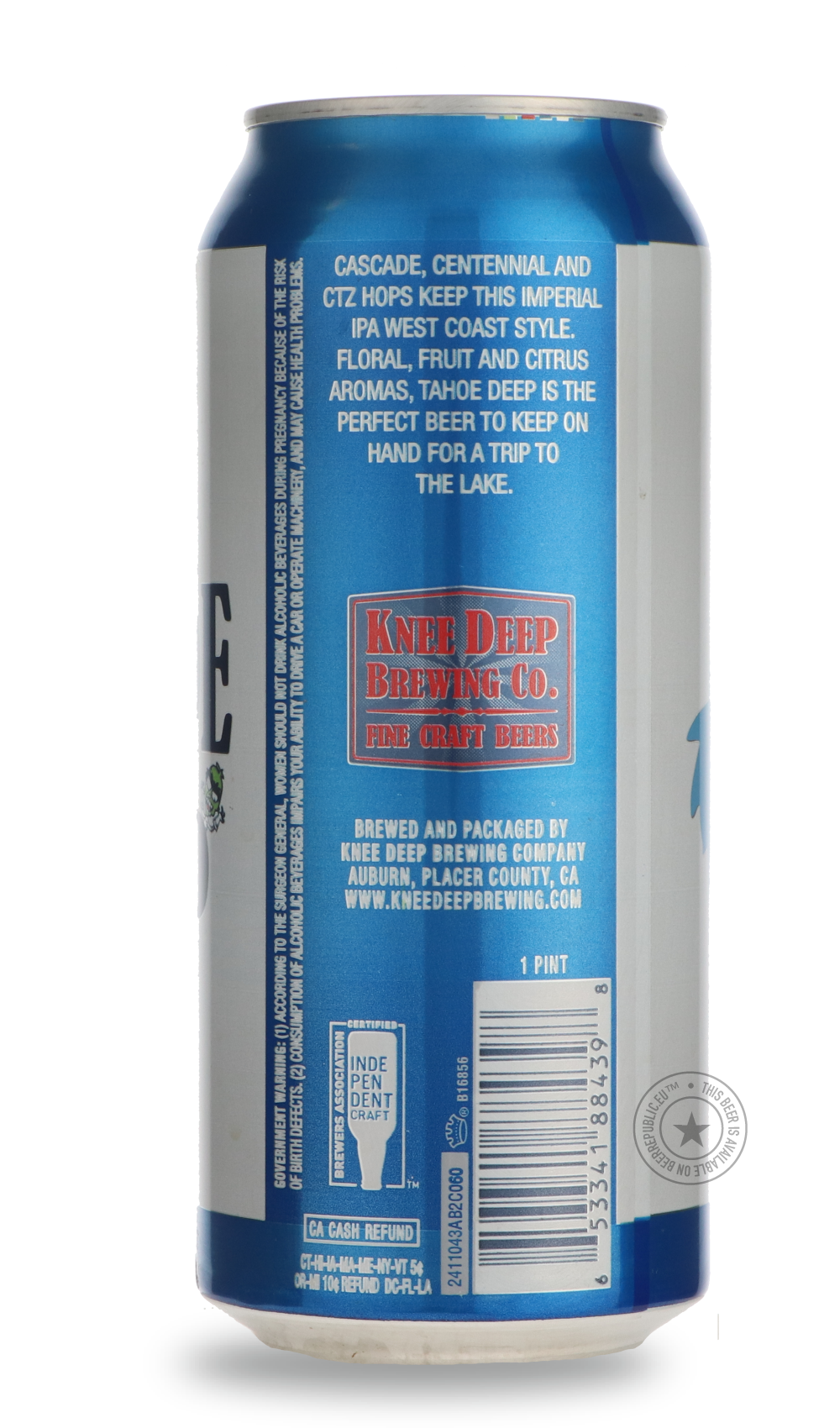 -Knee Deep- Tahoe Deep-IPA- Only @ Beer Republic - The best online beer store for American & Canadian craft beer - Buy beer online from the USA and Canada - Bier online kopen - Amerikaans bier kopen - Craft beer store - Craft beer kopen - Amerikanisch bier kaufen - Bier online kaufen - Acheter biere online - IPA - Stout - Porter - New England IPA - Hazy IPA - Imperial Stout - Barrel Aged - Barrel Aged Imperial Stout - Brown - Dark beer - Blond - Blonde - Pilsner - Lager - Wheat - Weizen - Amber - Barley Win