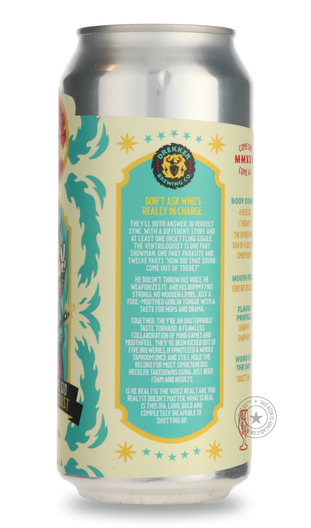 -Drekker- Splinter Lips Sid: The Ventriloquist / Orchestrated Minds-IPA- Only @ Beer Republic - The best online beer store for American & Canadian craft beer - Buy beer online from the USA and Canada - Bier online kopen - Amerikaans bier kopen - Craft beer store - Craft beer kopen - Amerikanisch bier kaufen - Bier online kaufen - Acheter biere online - IPA - Stout - Porter - New England IPA - Hazy IPA - Imperial Stout - Barrel Aged - Barrel Aged Imperial Stout - Brown - Dark beer - Blond - Blonde - Pilsner