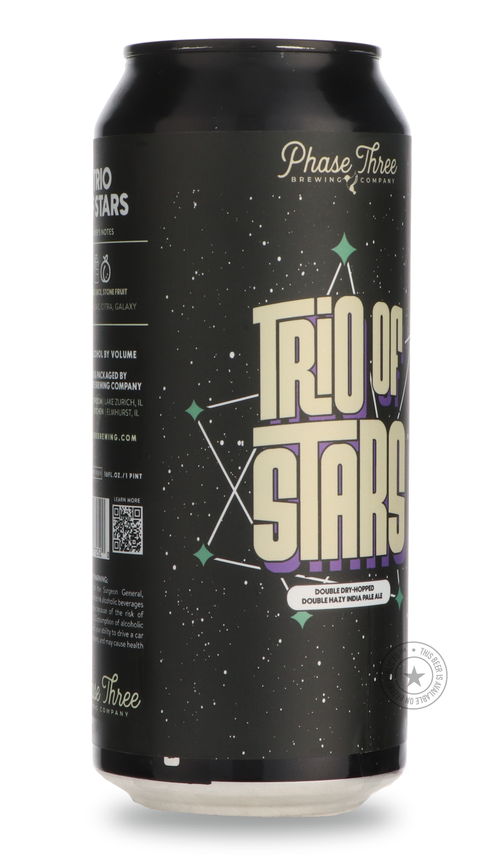 -Phase Three- Trio of Stars-IPA- Only @ Beer Republic - The best online beer store for American & Canadian craft beer - Buy beer online from the USA and Canada - Bier online kopen - Amerikaans bier kopen - Craft beer store - Craft beer kopen - Amerikanisch bier kaufen - Bier online kaufen - Acheter biere online - IPA - Stout - Porter - New England IPA - Hazy IPA - Imperial Stout - Barrel Aged - Barrel Aged Imperial Stout - Brown - Dark beer - Blond - Blonde - Pilsner - Lager - Wheat - Weizen - Amber - Barle