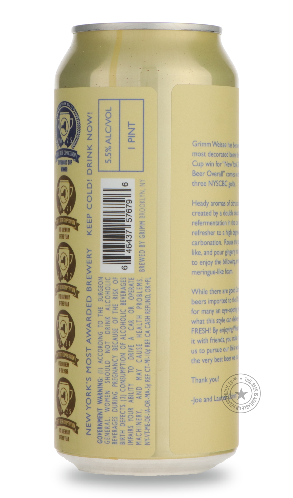 Grimm- Weisse-Pale- Only @ Beer Republic - The best online beer store for American & Canadian craft beer - Buy beer online from the USA and Canada - Bier online kopen - Amerikaans bier kopen - Craft beer store - Craft beer kopen - Amerikanisch bier kaufen - Bier online kaufen - Acheter biere online - IPA - Stout - Porter - New England IPA - Hazy IPA - Imperial Stout - Barrel Aged - Barrel Aged Imperial Stout - Brown - Dark beer - Blond - Blonde - Pilsner - Lager - Wheat - Weizen - Amber - Barley Wine - Quad