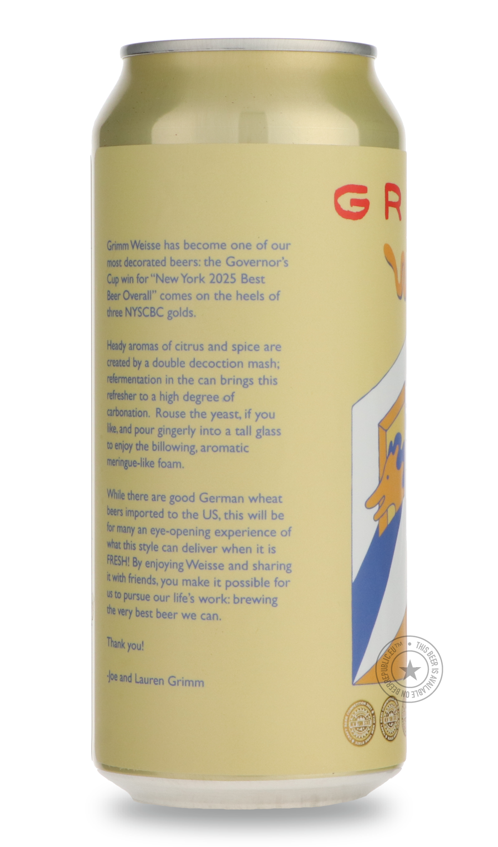 Grimm- Weisse-Pale- Only @ Beer Republic - The best online beer store for American & Canadian craft beer - Buy beer online from the USA and Canada - Bier online kopen - Amerikaans bier kopen - Craft beer store - Craft beer kopen - Amerikanisch bier kaufen - Bier online kaufen - Acheter biere online - IPA - Stout - Porter - New England IPA - Hazy IPA - Imperial Stout - Barrel Aged - Barrel Aged Imperial Stout - Brown - Dark beer - Blond - Blonde - Pilsner - Lager - Wheat - Weizen - Amber - Barley Wine - Quad