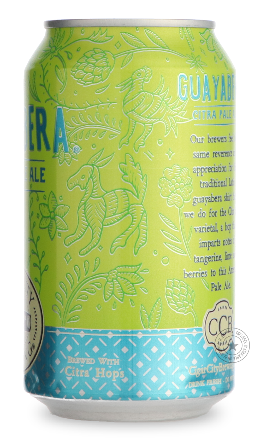 -Cigar City- Guayabera-Pale- Only @ Beer Republic - The best online beer store for American & Canadian craft beer - Buy beer online from the USA and Canada - Bier online kopen - Amerikaans bier kopen - Craft beer store - Craft beer kopen - Amerikanisch bier kaufen - Bier online kaufen - Acheter biere online - IPA - Stout - Porter - New England IPA - Hazy IPA - Imperial Stout - Barrel Aged - Barrel Aged Imperial Stout - Brown - Dark beer - Blond - Blonde - Pilsner - Lager - Wheat - Weizen - Amber - Barley Wi
