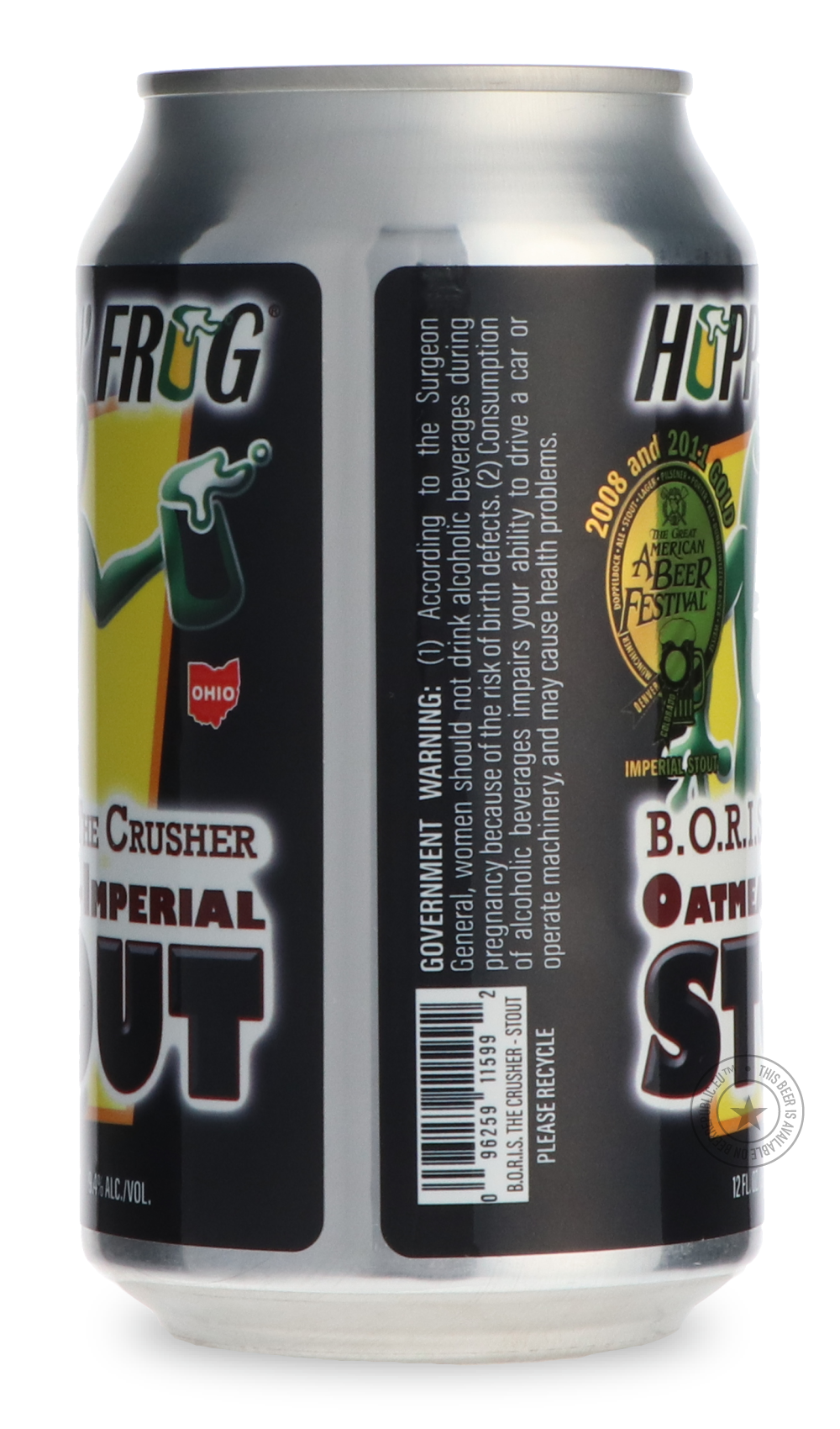 Hoppin' Frog- B.O.R.I.S. The Crusher-Stout & Porter- Only @ Beer Republic - The best online beer store for American & Canadian craft beer - Buy beer online from the USA and Canada - Bier online kopen - Amerikaans bier kopen - Craft beer store - Craft beer kopen - Amerikanisch bier kaufen - Bier online kaufen - Acheter biere online - IPA - Stout - Porter - New England IPA - Hazy IPA - Imperial Stout - Barrel Aged - Barrel Aged Imperial Stout - Brown - Dark beer - Blond - Blonde - Pilsner - Lager - Wheat - We