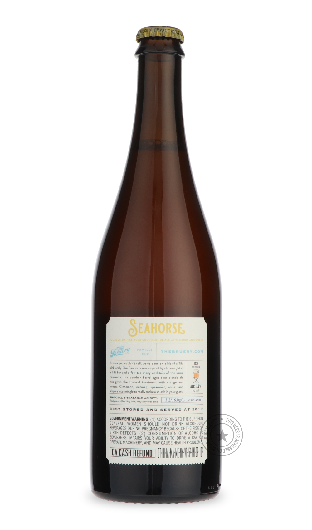 -The Bruery- Seahorse-Sour / Wild & Fruity- Only @ Beer Republic - The best online beer store for American & Canadian craft beer - Buy beer online from the USA and Canada - Bier online kopen - Amerikaans bier kopen - Craft beer store - Craft beer kopen - Amerikanisch bier kaufen - Bier online kaufen - Acheter biere online - IPA - Stout - Porter - New England IPA - Hazy IPA - Imperial Stout - Barrel Aged - Barrel Aged Imperial Stout - Brown - Dark beer - Blond - Blonde - Pilsner - Lager - Wheat - Weizen - Am