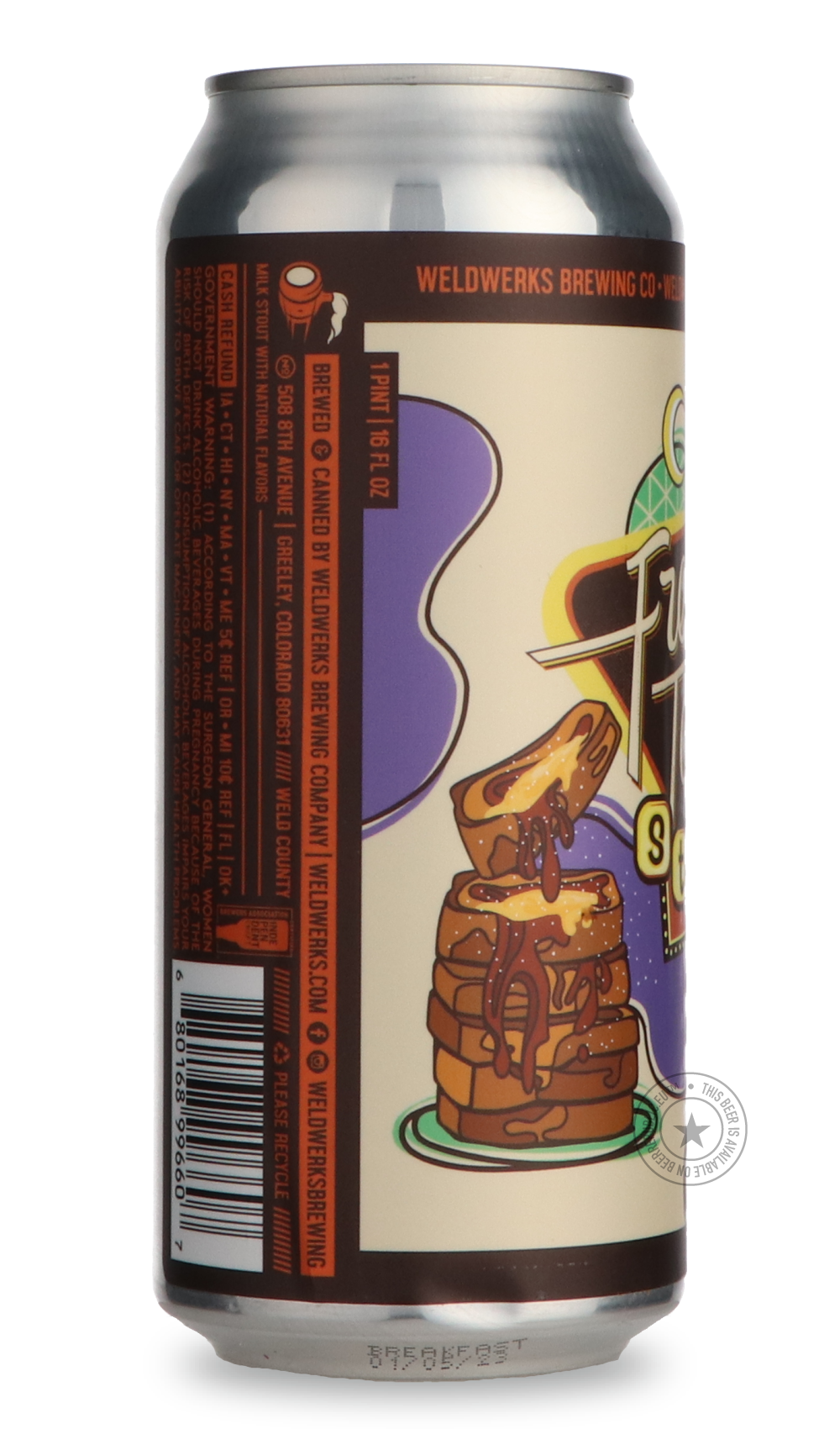 -WeldWerks- French Toast Stout-Stout & Porter- Only @ Beer Republic - The best online beer store for American & Canadian craft beer - Buy beer online from the USA and Canada - Bier online kopen - Amerikaans bier kopen - Craft beer store - Craft beer kopen - Amerikanisch bier kaufen - Bier online kaufen - Acheter biere online - IPA - Stout - Porter - New England IPA - Hazy IPA - Imperial Stout - Barrel Aged - Barrel Aged Imperial Stout - Brown - Dark beer - Blond - Blonde - Pilsner - Lager - Wheat - Weizen -