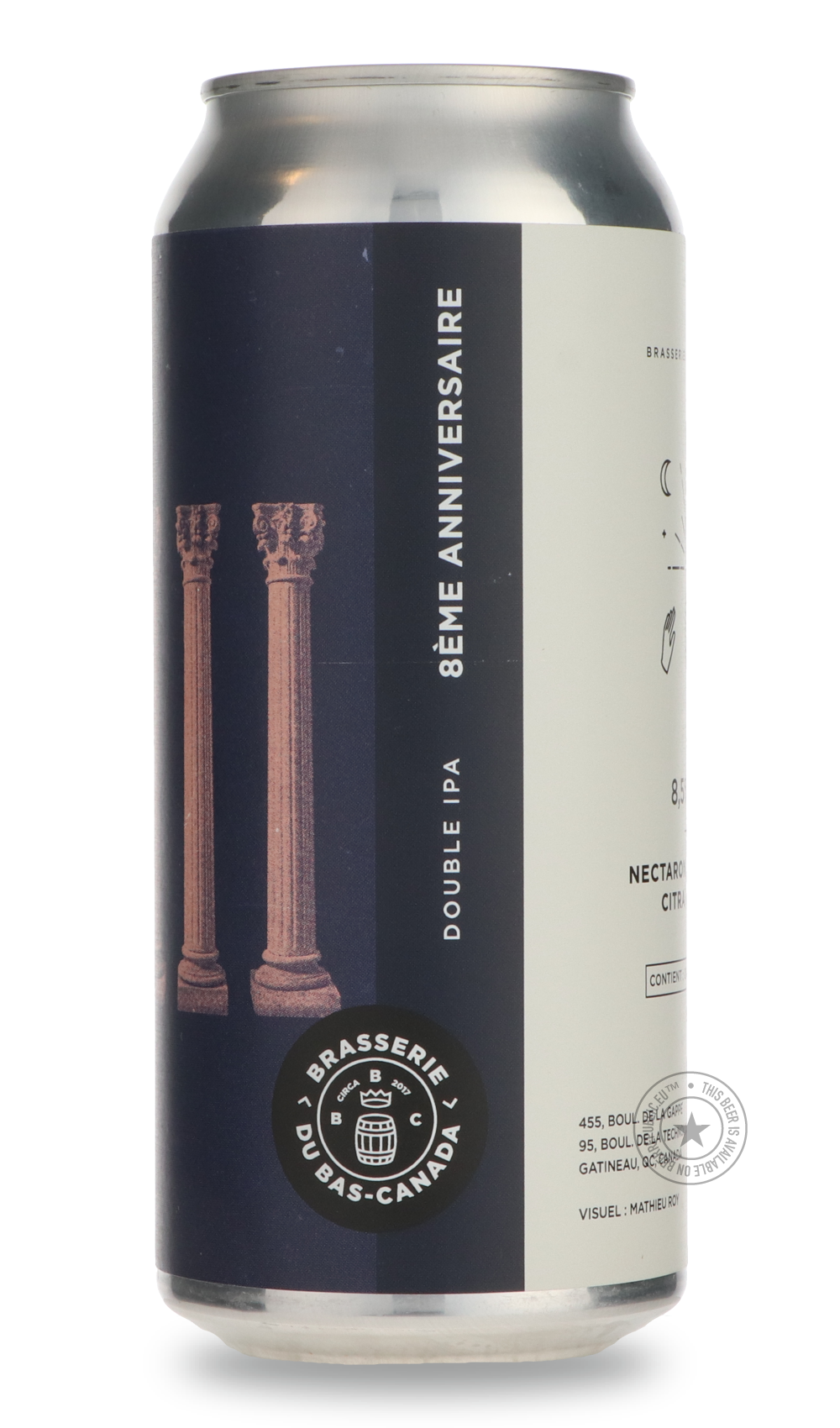 Brasserie du Bas-Canada- 8ème Anniversaire-IPA- Only @ Beer Republic - The best online beer store for American & Canadian craft beer - Buy beer online from the USA and Canada - Bier online kopen - Amerikaans bier kopen - Craft beer store - Craft beer kopen - Amerikanisch bier kaufen - Bier online kaufen - Acheter biere online - IPA - Stout - Porter - New England IPA - Hazy IPA - Imperial Stout - Barrel Aged - Barrel Aged Imperial Stout - Brown - Dark beer - Blond - Blonde - Pilsner - Lager - Wheat - Weizen 