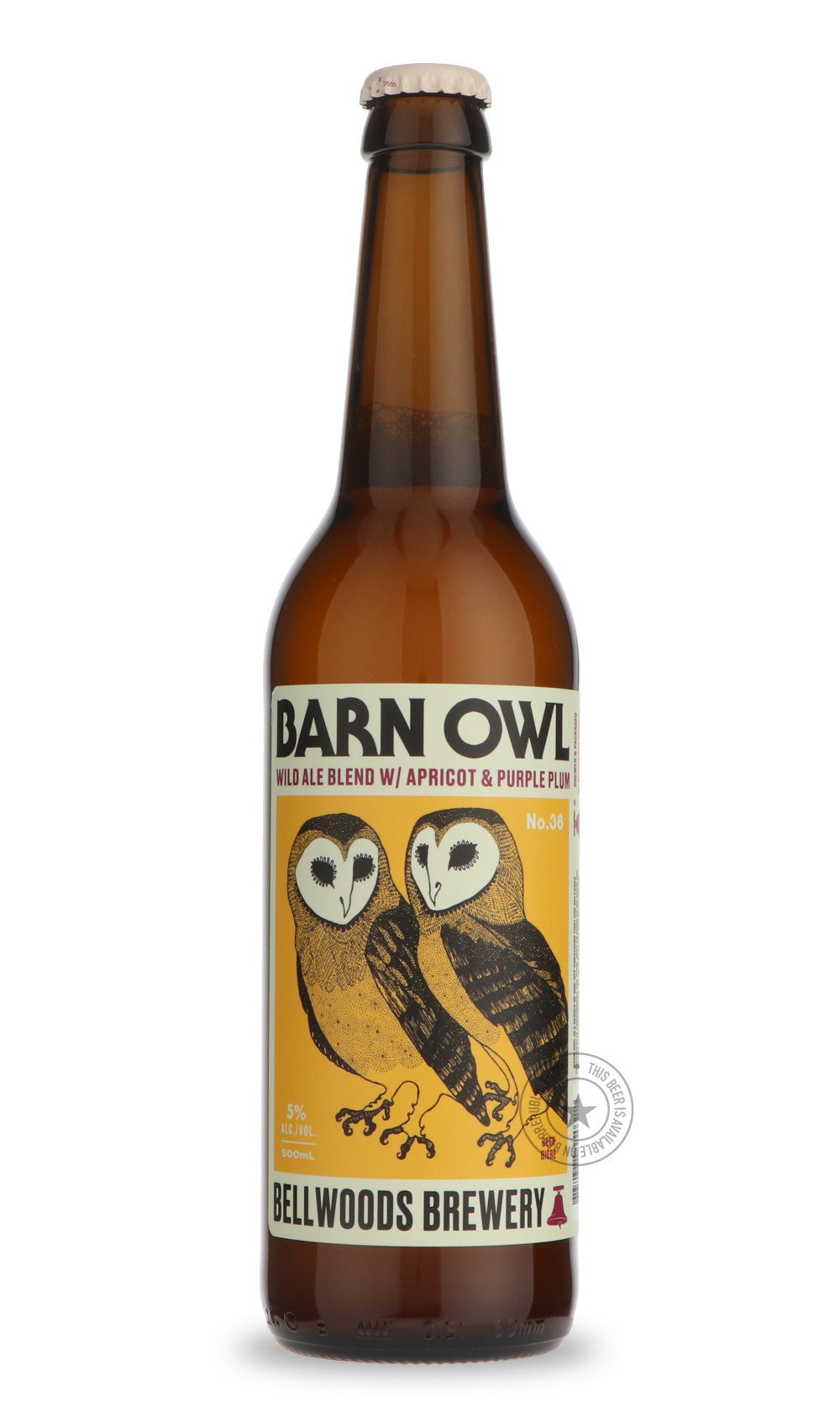 Bellwoods- Barn Owl (No. 38)-Sour / Wild & Fruity- Only @ Beer Republic - The best online beer store for American & Canadian craft beer - Buy beer online from the USA and Canada - Bier online kopen - Amerikaans bier kopen - Craft beer store - Craft beer kopen - Amerikanisch bier kaufen - Bier online kaufen - Acheter biere online - IPA - Stout - Porter - New England IPA - Hazy IPA - Imperial Stout - Barrel Aged - Barrel Aged Imperial Stout - Brown - Dark beer - Blond - Blonde - Pilsner - Lager - Wheat - Weiz