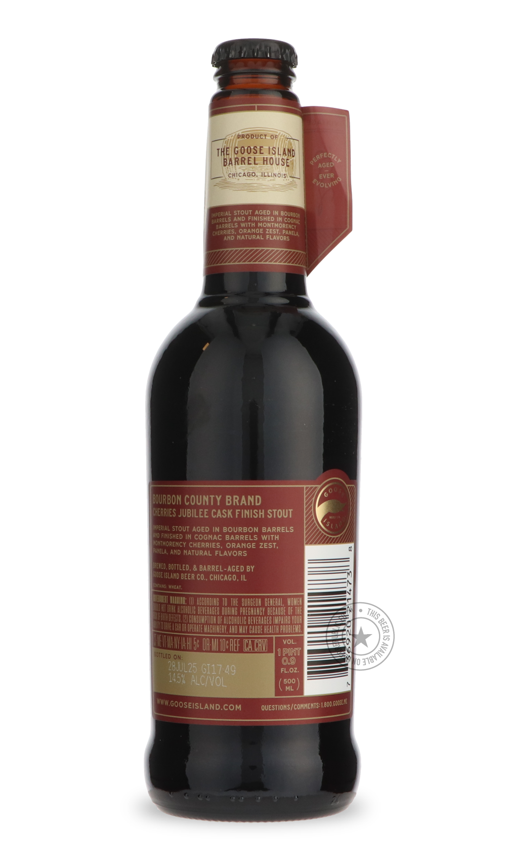 -Goose Island- Bourbon County Brand Cherries Jubilee Stout 2025-Stout & Porter- Only @ Beer Republic - The best online beer store for American & Canadian craft beer - Buy beer online from the USA and Canada - Bier online kopen - Amerikaans bier kopen - Craft beer store - Craft beer kopen - Amerikanisch bier kaufen - Bier online kaufen - Acheter biere online - IPA - Stout - Porter - New England IPA - Hazy IPA - Imperial Stout - Barrel Aged - Barrel Aged Imperial Stout - Brown - Dark beer - Blond - Blonde - P
