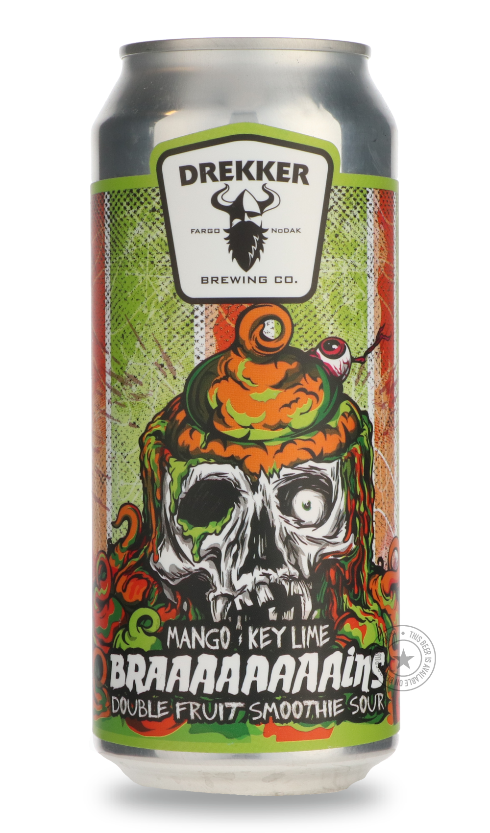 Drekker- Braaaaaaaains - Mango Key Lime-Sour / Wild & Fruity- Only @ Beer Republic - The best online beer store for American & Canadian craft beer - Buy beer online from the USA and Canada - Bier online kopen - Amerikaans bier kopen - Craft beer store - Craft beer kopen - Amerikanisch bier kaufen - Bier online kaufen - Acheter biere online - IPA - Stout - Porter - New England IPA - Hazy IPA - Imperial Stout - Barrel Aged - Barrel Aged Imperial Stout - Brown - Dark beer - Blond - Blonde - Pilsner - Lager - W