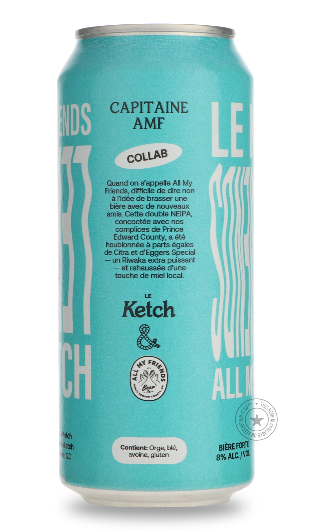 Le Ketch- Capitaine AMF / All My Friends-IPA- Only @ Beer Republic - The best online beer store for American & Canadian craft beer - Buy beer online from the USA and Canada - Bier online kopen - Amerikaans bier kopen - Craft beer store - Craft beer kopen - Amerikanisch bier kaufen - Bier online kaufen - Acheter biere online - IPA - Stout - Porter - New England IPA - Hazy IPA - Imperial Stout - Barrel Aged - Barrel Aged Imperial Stout - Brown - Dark beer - Blond - Blonde - Pilsner - Lager - Wheat - Weizen - 