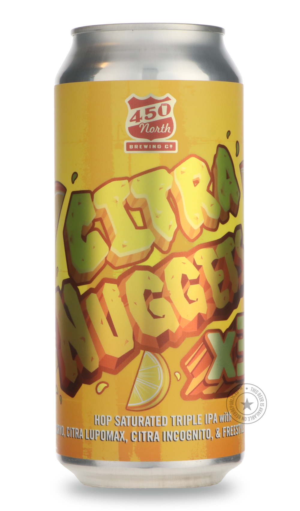 450 North- Citra Nuggets X3-IPA- Only @ Beer Republic - The best online beer store for American & Canadian craft beer - Buy beer online from the USA and Canada - Bier online kopen - Amerikaans bier kopen - Craft beer store - Craft beer kopen - Amerikanisch bier kaufen - Bier online kaufen - Acheter biere online - IPA - Stout - Porter - New England IPA - Hazy IPA - Imperial Stout - Barrel Aged - Barrel Aged Imperial Stout - Brown - Dark beer - Blond - Blonde - Pilsner - Lager - Wheat - Weizen - Amber - Barle