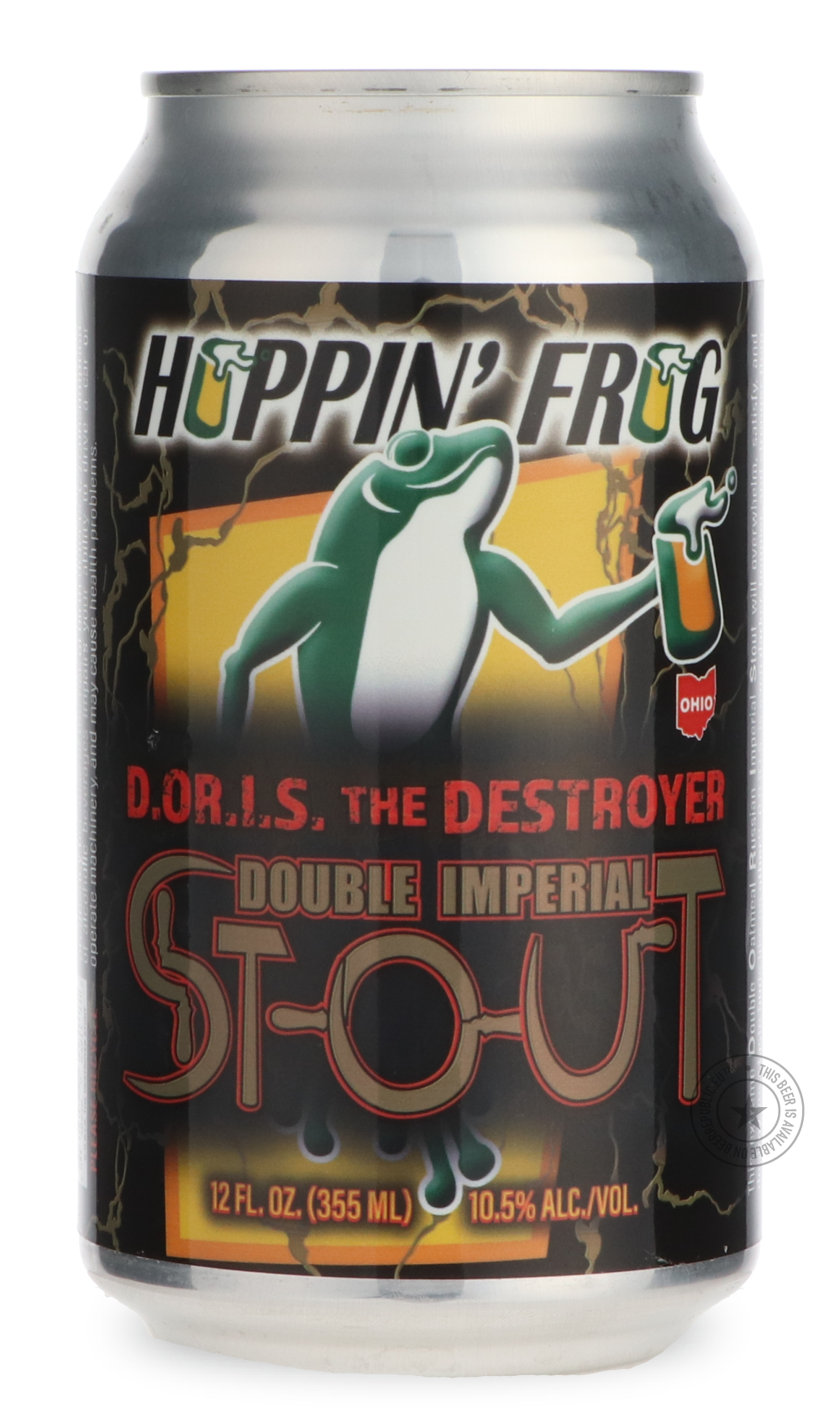 Hoppin' Frog- D.O.R.I.S. The Destroyer-Stout & Porter- Only @ Beer Republic - The best online beer store for American & Canadian craft beer - Buy beer online from the USA and Canada - Bier online kopen - Amerikaans bier kopen - Craft beer store - Craft beer kopen - Amerikanisch bier kaufen - Bier online kaufen - Acheter biere online - IPA - Stout - Porter - New England IPA - Hazy IPA - Imperial Stout - Barrel Aged - Barrel Aged Imperial Stout - Brown - Dark beer - Blond - Blonde - Pilsner - Lager - Wheat - 