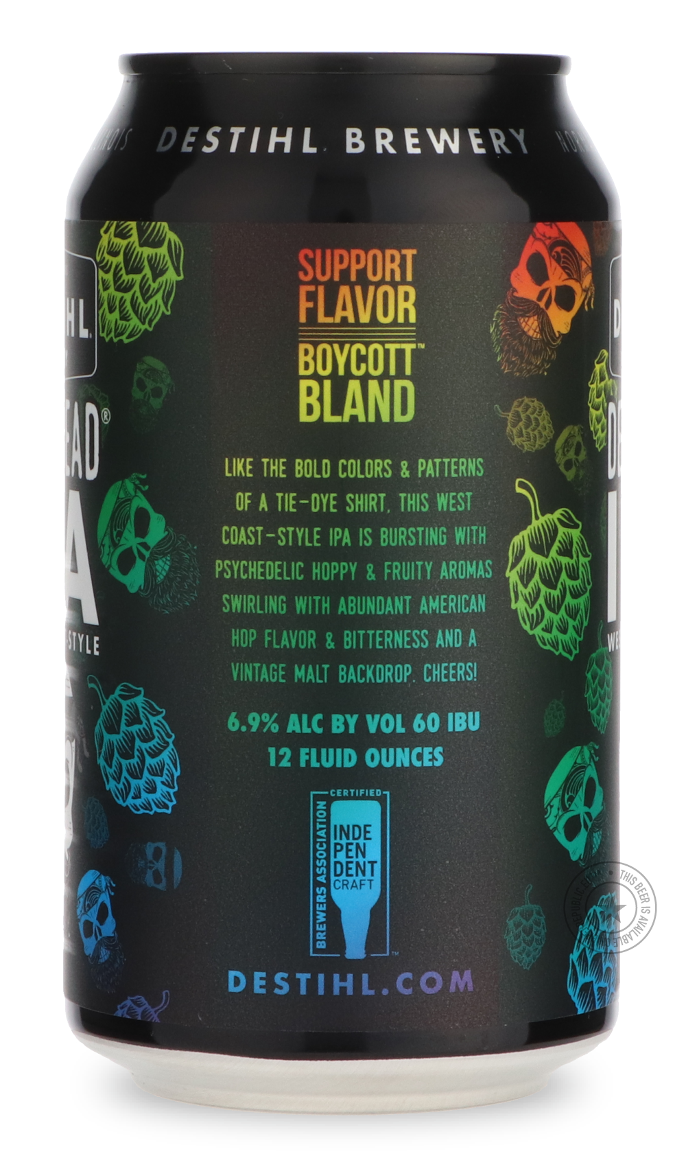Destihl- Deadhead IPA (West Coast-Style)-IPA- Only @ Beer Republic - The best online beer store for American & Canadian craft beer - Buy beer online from the USA and Canada - Bier online kopen - Amerikaans bier kopen - Craft beer store - Craft beer kopen - Amerikanisch bier kaufen - Bier online kaufen - Acheter biere online - IPA - Stout - Porter - New England IPA - Hazy IPA - Imperial Stout - Barrel Aged - Barrel Aged Imperial Stout - Brown - Dark beer - Blond - Blonde - Pilsner - Lager - Wheat - Weizen - 