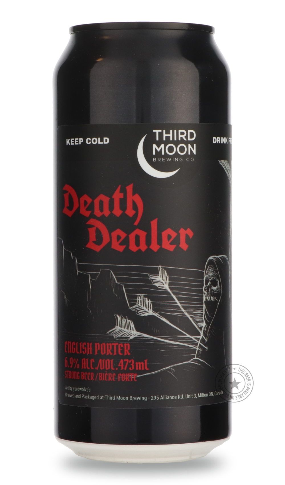 -Third Moon- Death Dealer-Stout & Porter- Only @ Beer Republic - The best online beer store for American & Canadian craft beer - Buy beer online from the USA and Canada - Bier online kopen - Amerikaans bier kopen - Craft beer store - Craft beer kopen - Amerikanisch bier kaufen - Bier online kaufen - Acheter biere online - IPA - Stout - Porter - New England IPA - Hazy IPA - Imperial Stout - Barrel Aged - Barrel Aged Imperial Stout - Brown - Dark beer - Blond - Blonde - Pilsner - Lager - Wheat - Weizen - Ambe