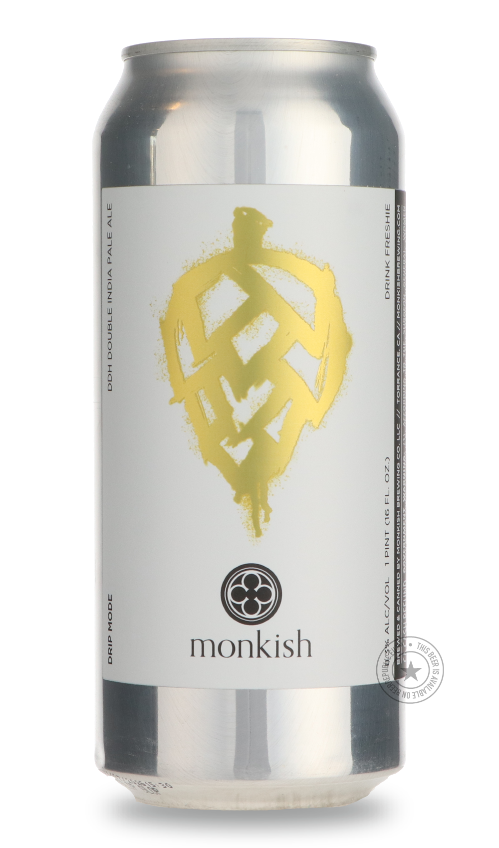 Monkish- Drip Mode-IPA- Only @ Beer Republic - The best online beer store for American & Canadian craft beer - Buy beer online from the USA and Canada - Bier online kopen - Amerikaans bier kopen - Craft beer store - Craft beer kopen - Amerikanisch bier kaufen - Bier online kaufen - Acheter biere online - IPA - Stout - Porter - New England IPA - Hazy IPA - Imperial Stout - Barrel Aged - Barrel Aged Imperial Stout - Brown - Dark beer - Blond - Blonde - Pilsner - Lager - Wheat - Weizen - Amber - Barley Wine - 