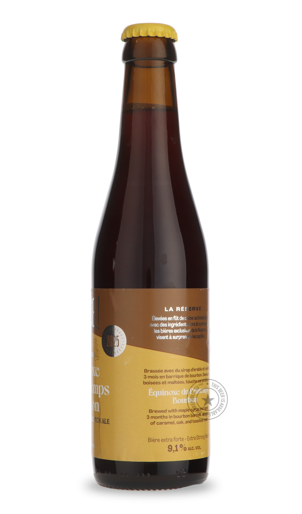 Dieu du Ciel- Équinoxe du Printemps Bourbon-Brown & Dark- Only @ Beer Republic - The best online beer store for American & Canadian craft beer - Buy beer online from the USA and Canada - Bier online kopen - Amerikaans bier kopen - Craft beer store - Craft beer kopen - Amerikanisch bier kaufen - Bier online kaufen - Acheter biere online - IPA - Stout - Porter - New England IPA - Hazy IPA - Imperial Stout - Barrel Aged - Barrel Aged Imperial Stout - Brown - Dark beer - Blond - Blonde - Pilsner - Lager - Wheat