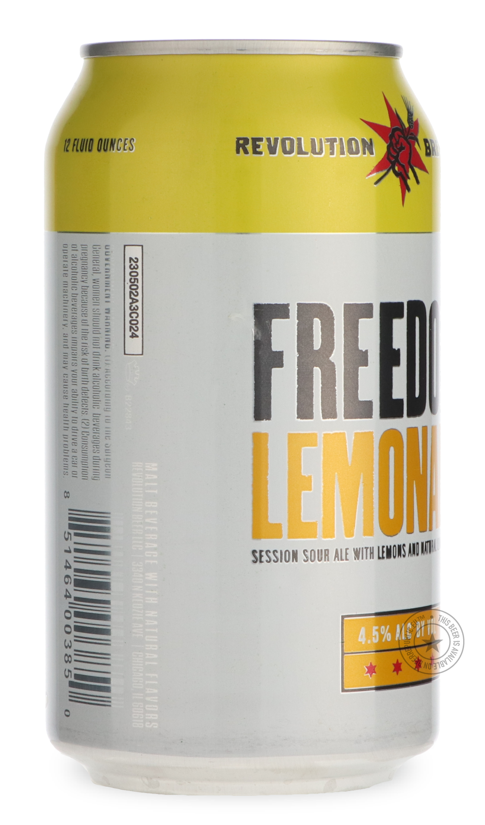 Revolution- Freedom Lemonade-Sour / Wild & Fruity- Only @ Beer Republic - The best online beer store for American & Canadian craft beer - Buy beer online from the USA and Canada - Bier online kopen - Amerikaans bier kopen - Craft beer store - Craft beer kopen - Amerikanisch bier kaufen - Bier online kaufen - Acheter biere online - IPA - Stout - Porter - New England IPA - Hazy IPA - Imperial Stout - Barrel Aged - Barrel Aged Imperial Stout - Brown - Dark beer - Blond - Blonde - Pilsner - Lager - Wheat - Weiz