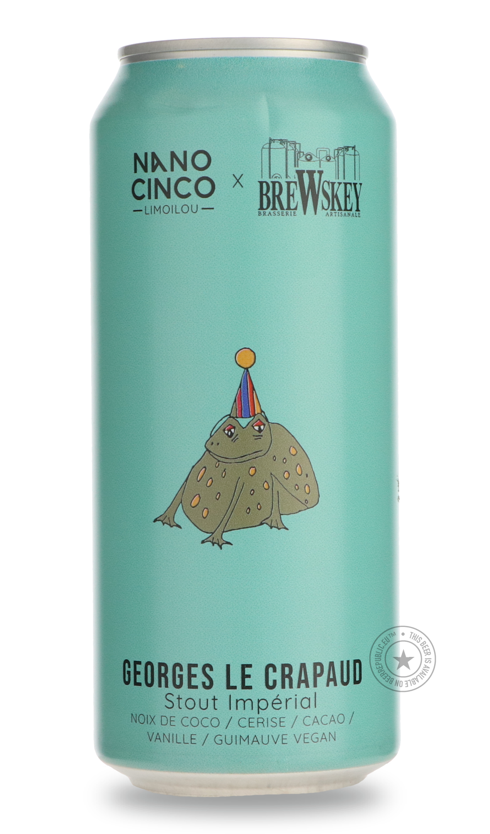 Nano Cinco- Georges Le Crapaud / Brewskey-Stout & Porter- Only @ Beer Republic - The best online beer store for American & Canadian craft beer - Buy beer online from the USA and Canada - Bier online kopen - Amerikaans bier kopen - Craft beer store - Craft beer kopen - Amerikanisch bier kaufen - Bier online kaufen - Acheter biere online - IPA - Stout - Porter - New England IPA - Hazy IPA - Imperial Stout - Barrel Aged - Barrel Aged Imperial Stout - Brown - Dark beer - Blond - Blonde - Pilsner - Lager - Wheat