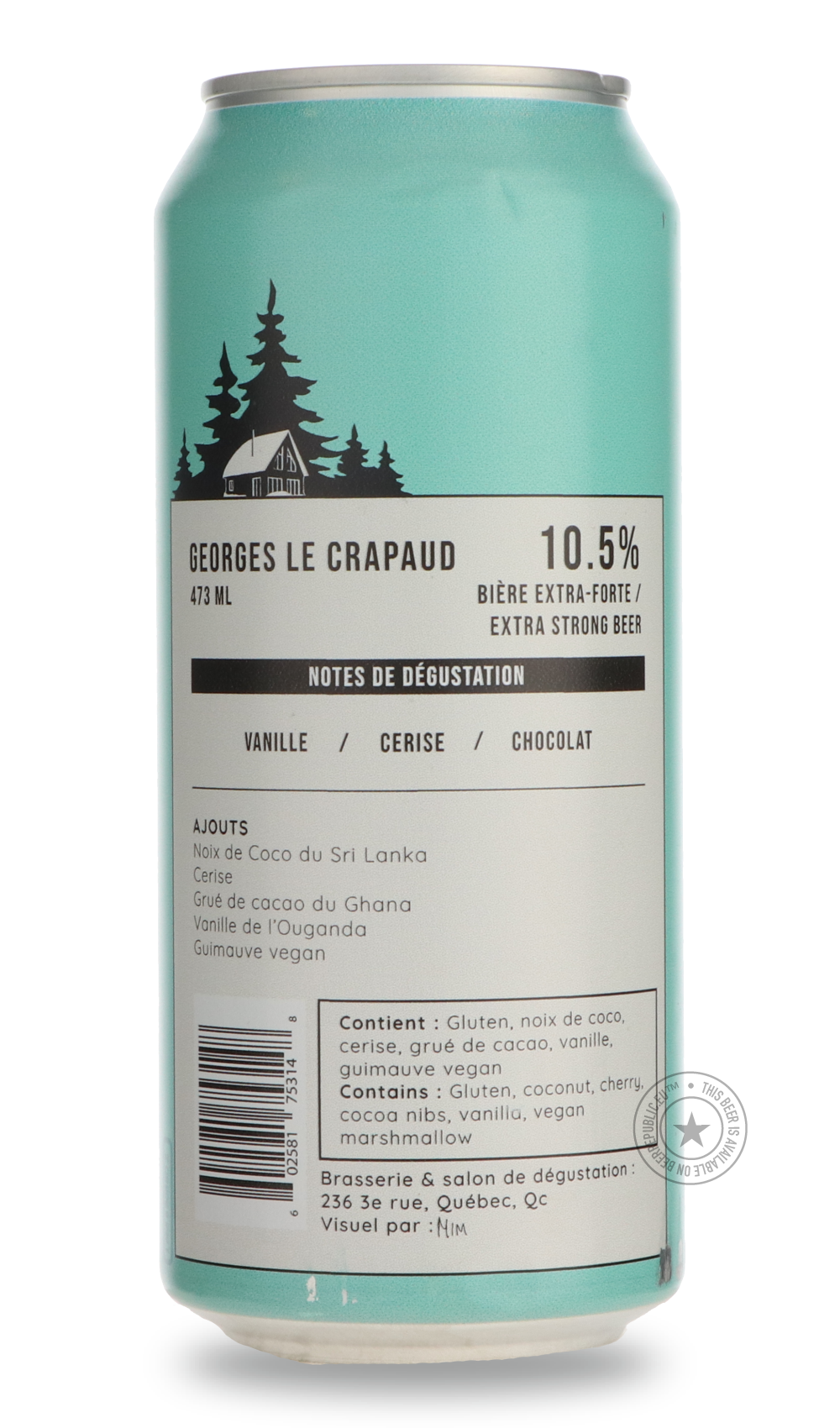 Nano Cinco- Georges Le Crapaud / Brewskey-Stout & Porter- Only @ Beer Republic - The best online beer store for American & Canadian craft beer - Buy beer online from the USA and Canada - Bier online kopen - Amerikaans bier kopen - Craft beer store - Craft beer kopen - Amerikanisch bier kaufen - Bier online kaufen - Acheter biere online - IPA - Stout - Porter - New England IPA - Hazy IPA - Imperial Stout - Barrel Aged - Barrel Aged Imperial Stout - Brown - Dark beer - Blond - Blonde - Pilsner - Lager - Wheat