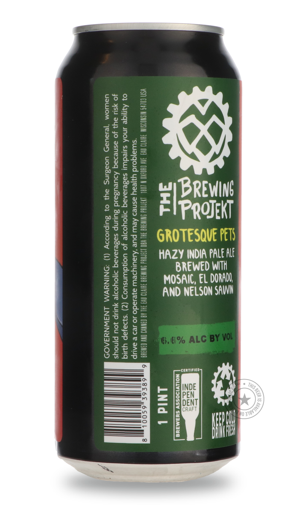 -The Brewing Projekt- Grotesque Pets-IPA- Only @ Beer Republic - The best online beer store for American & Canadian craft beer - Buy beer online from the USA and Canada - Bier online kopen - Amerikaans bier kopen - Craft beer store - Craft beer kopen - Amerikanisch bier kaufen - Bier online kaufen - Acheter biere online - IPA - Stout - Porter - New England IPA - Hazy IPA - Imperial Stout - Barrel Aged - Barrel Aged Imperial Stout - Brown - Dark beer - Blond - Blonde - Pilsner - Lager - Wheat - Weizen - Ambe