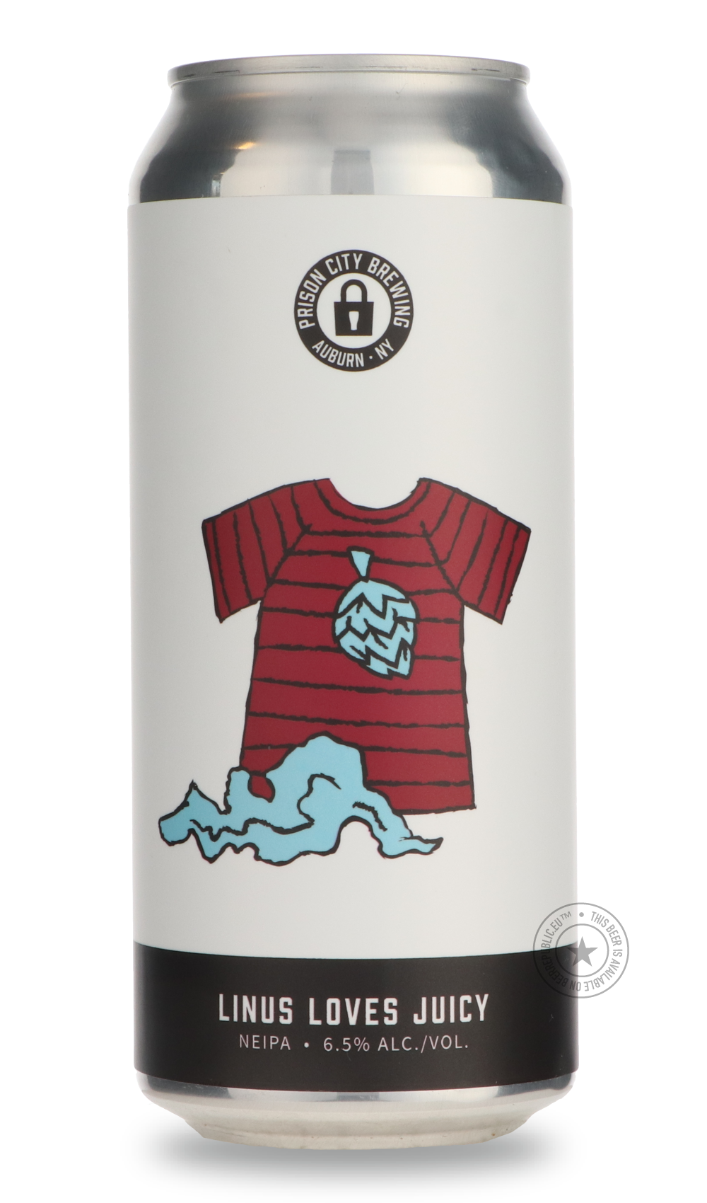 Prison City- Linus Loves Juicy-IPA- Only @ Beer Republic - The best online beer store for American & Canadian craft beer - Buy beer online from the USA and Canada - Bier online kopen - Amerikaans bier kopen - Craft beer store - Craft beer kopen - Amerikanisch bier kaufen - Bier online kaufen - Acheter biere online - IPA - Stout - Porter - New England IPA - Hazy IPA - Imperial Stout - Barrel Aged - Barrel Aged Imperial Stout - Brown - Dark beer - Blond - Blonde - Pilsner - Lager - Wheat - Weizen - Amber - Ba
